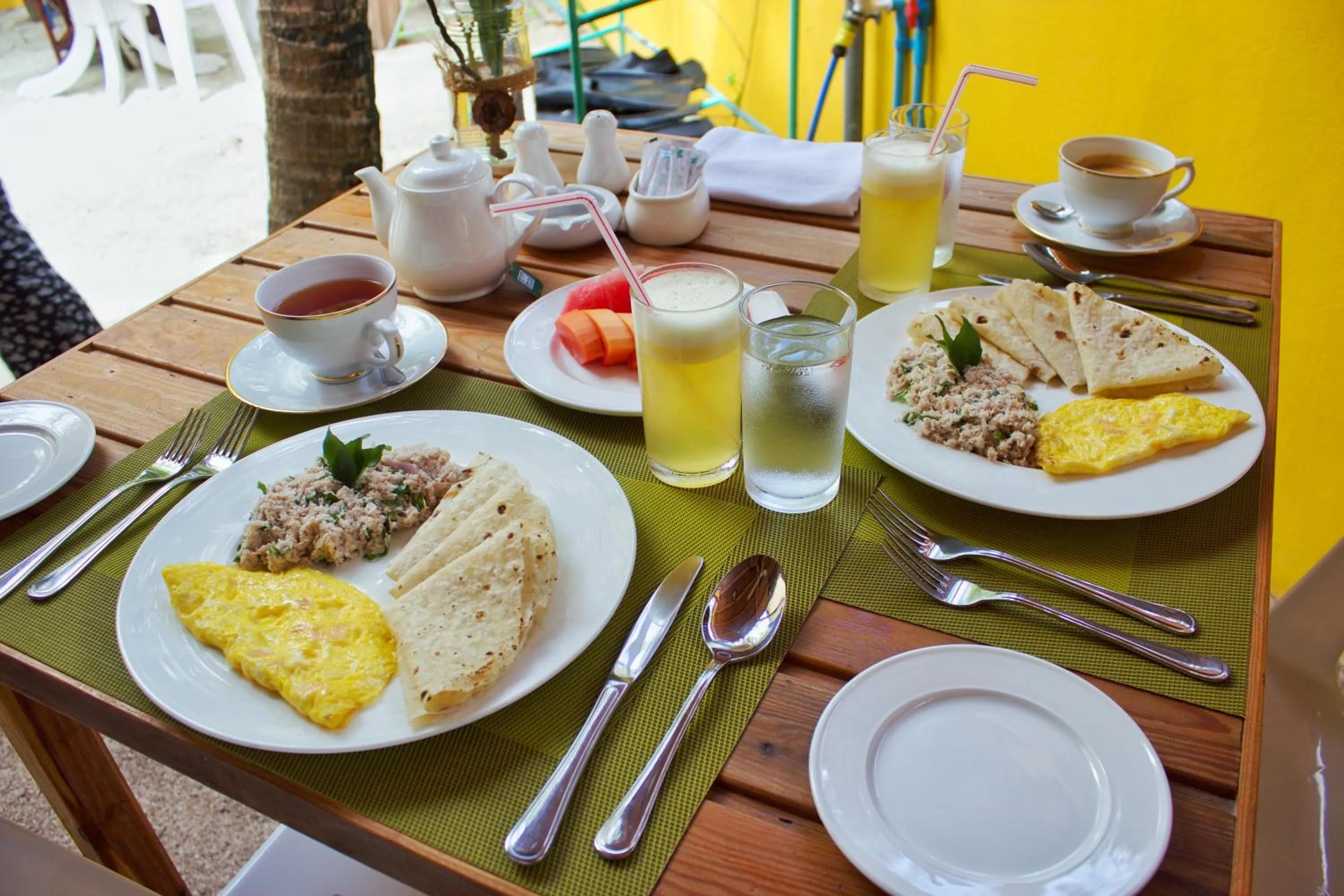 Food close-up in The Sunrise Huraa