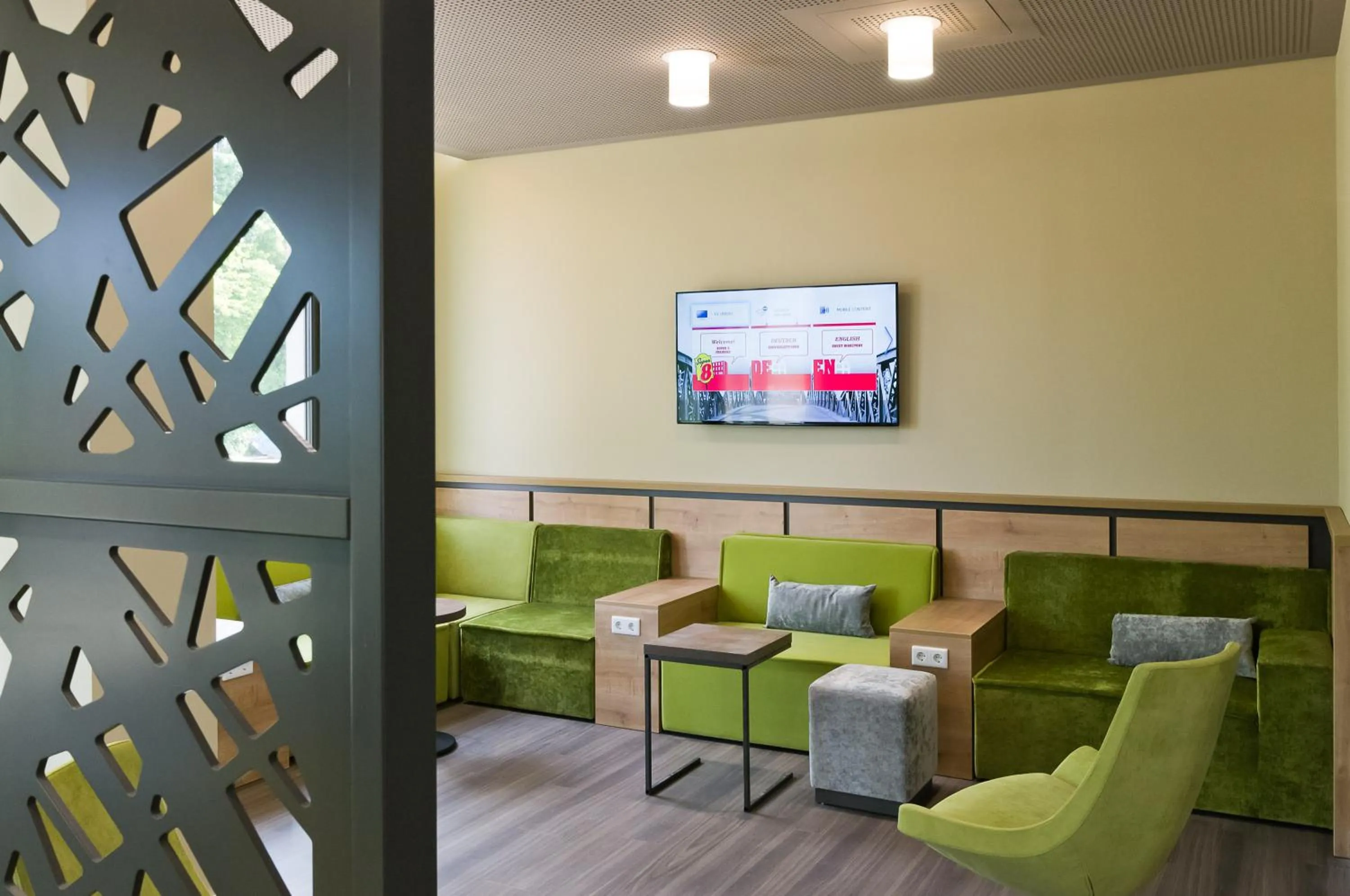 Lobby or reception in Super 8 Freiburg