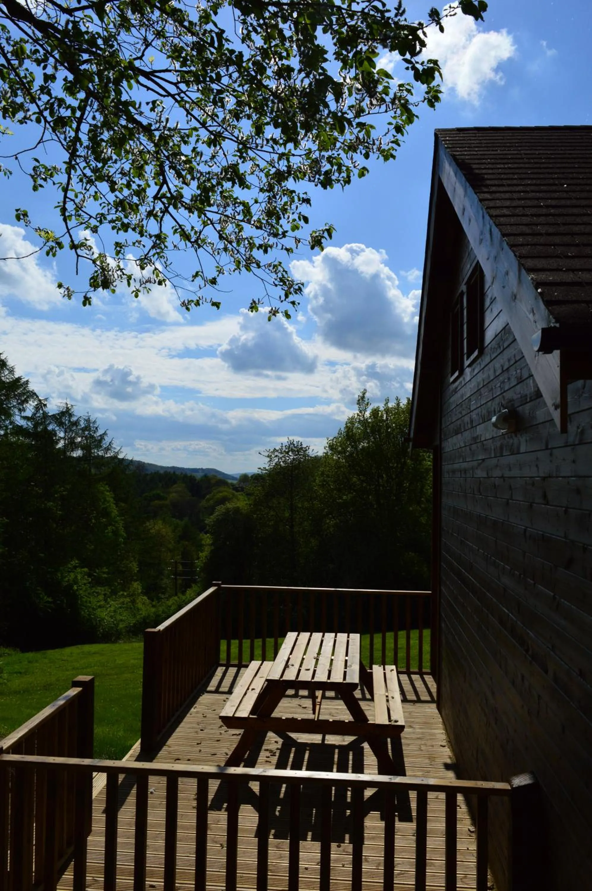 Patio in Ironbridge Lodge