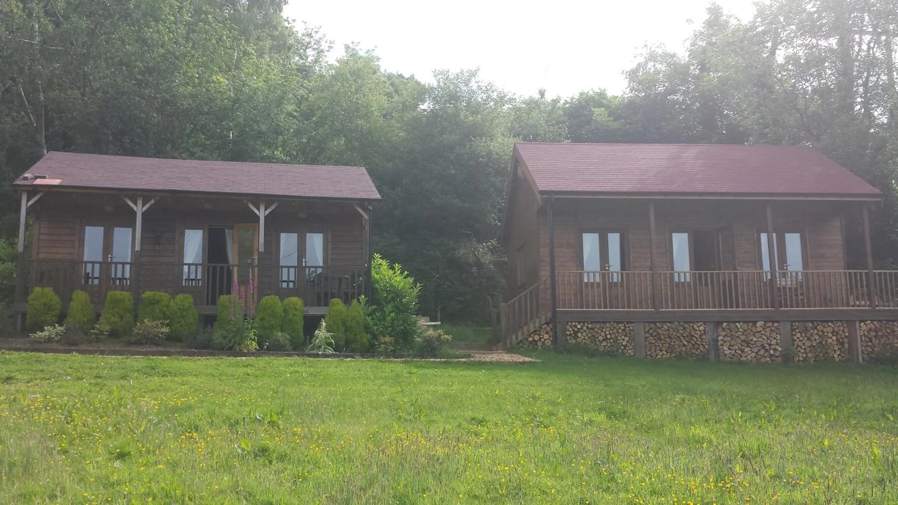 Garden view in Ironbridge Lodge