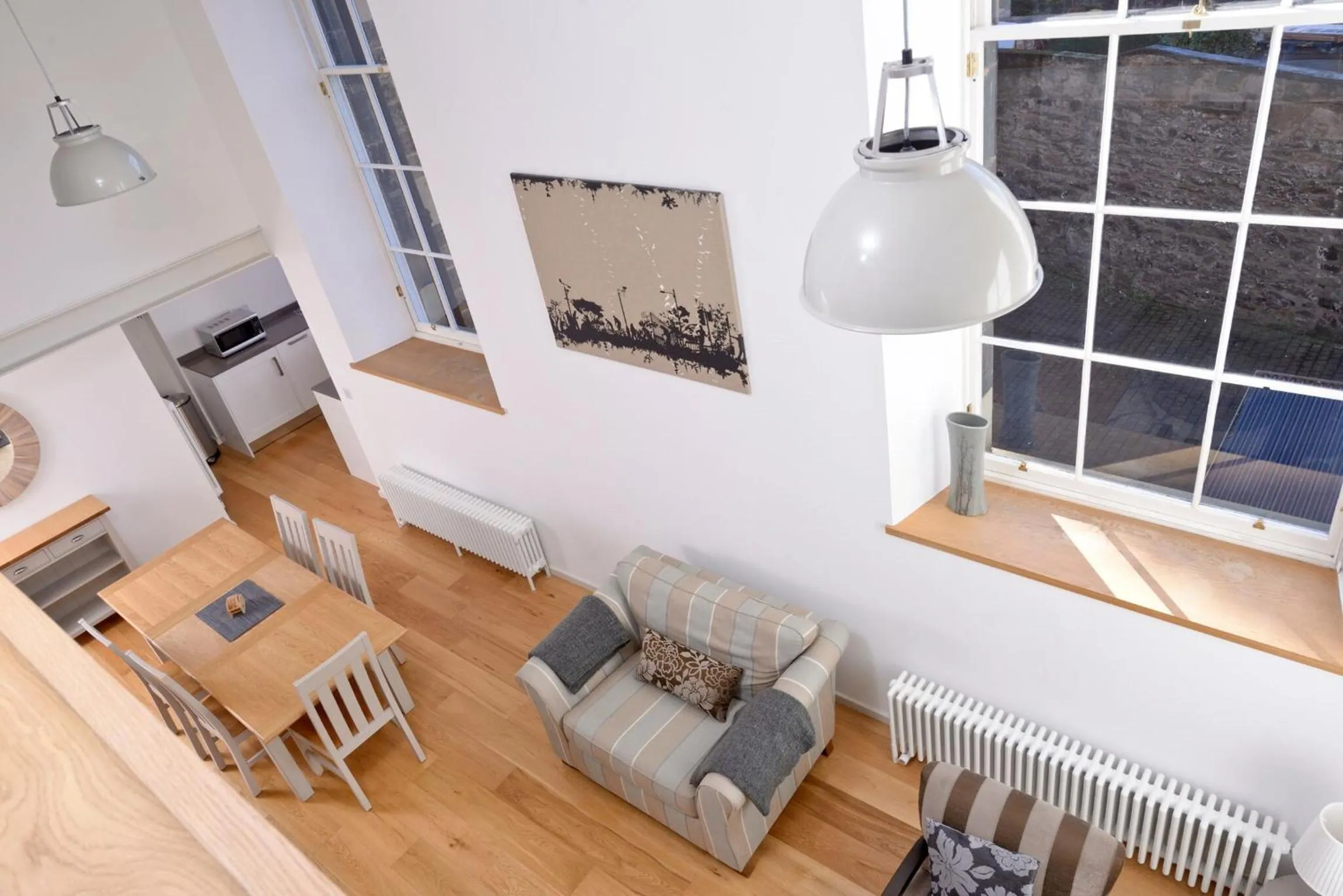 Living room in Destiny Scotland - Broughton St Lofts