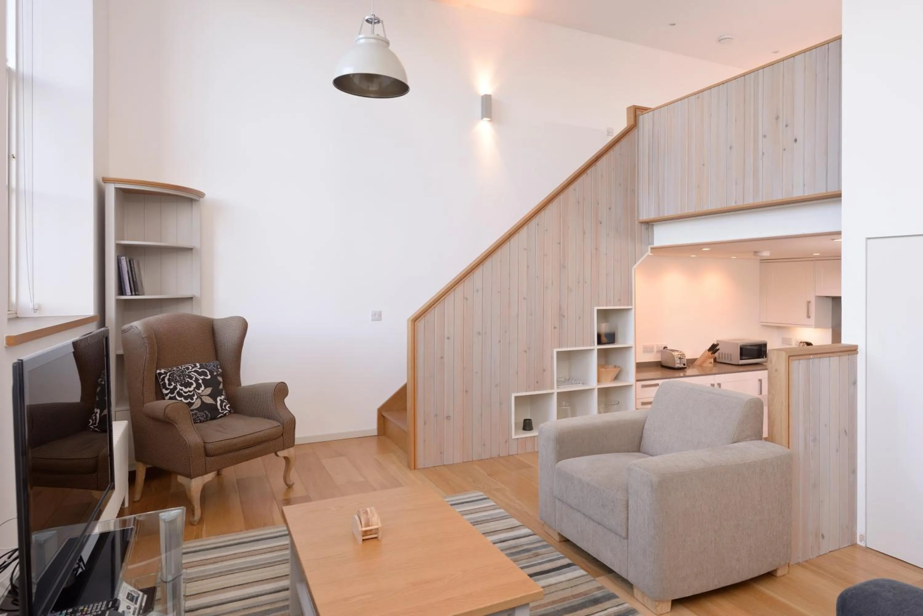 Seating area in Destiny Scotland - Broughton St Lofts