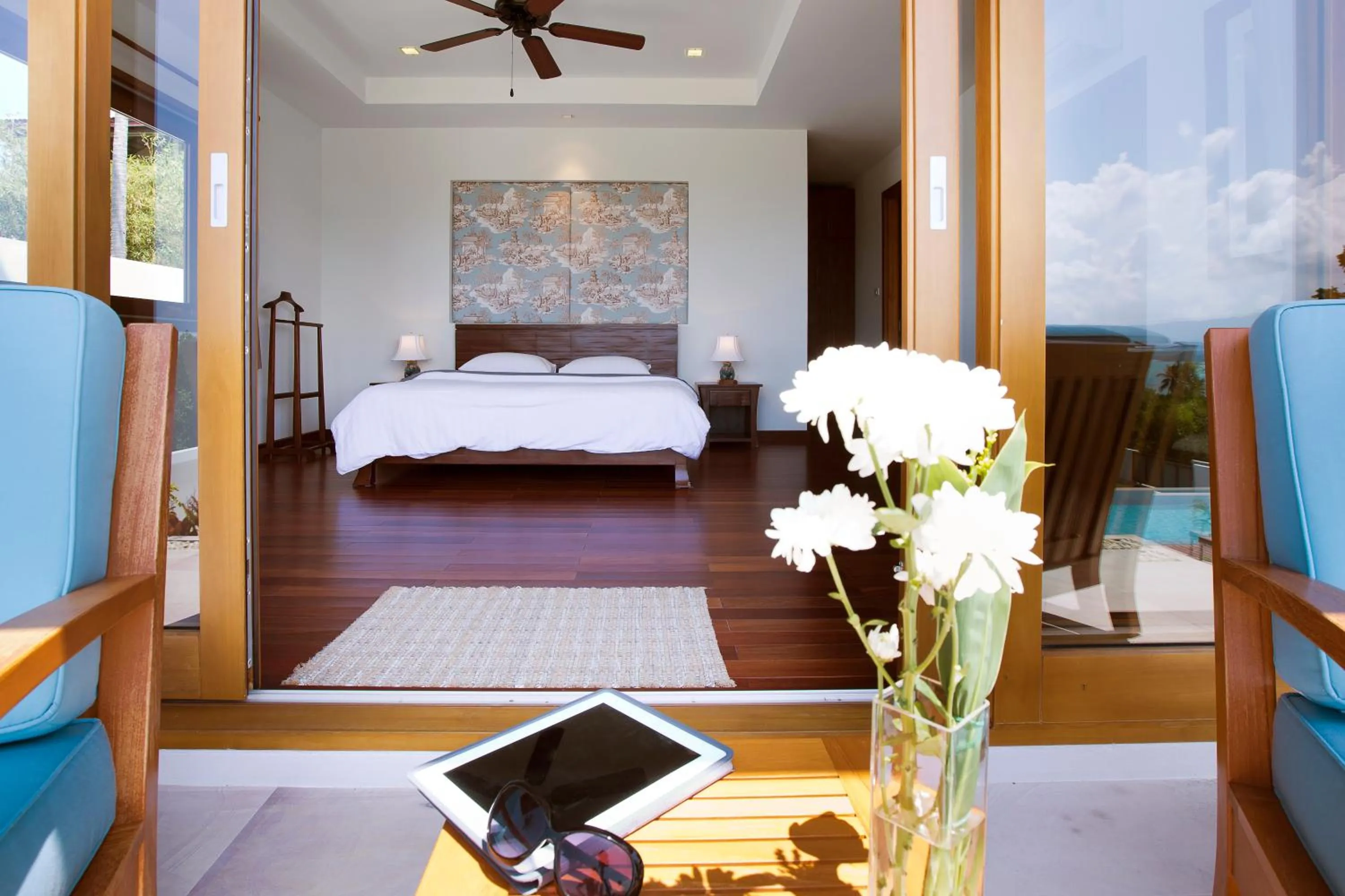 Bedroom, Bed in Baan Apsara - Stunning Sea View 3 Bed Pool Villa