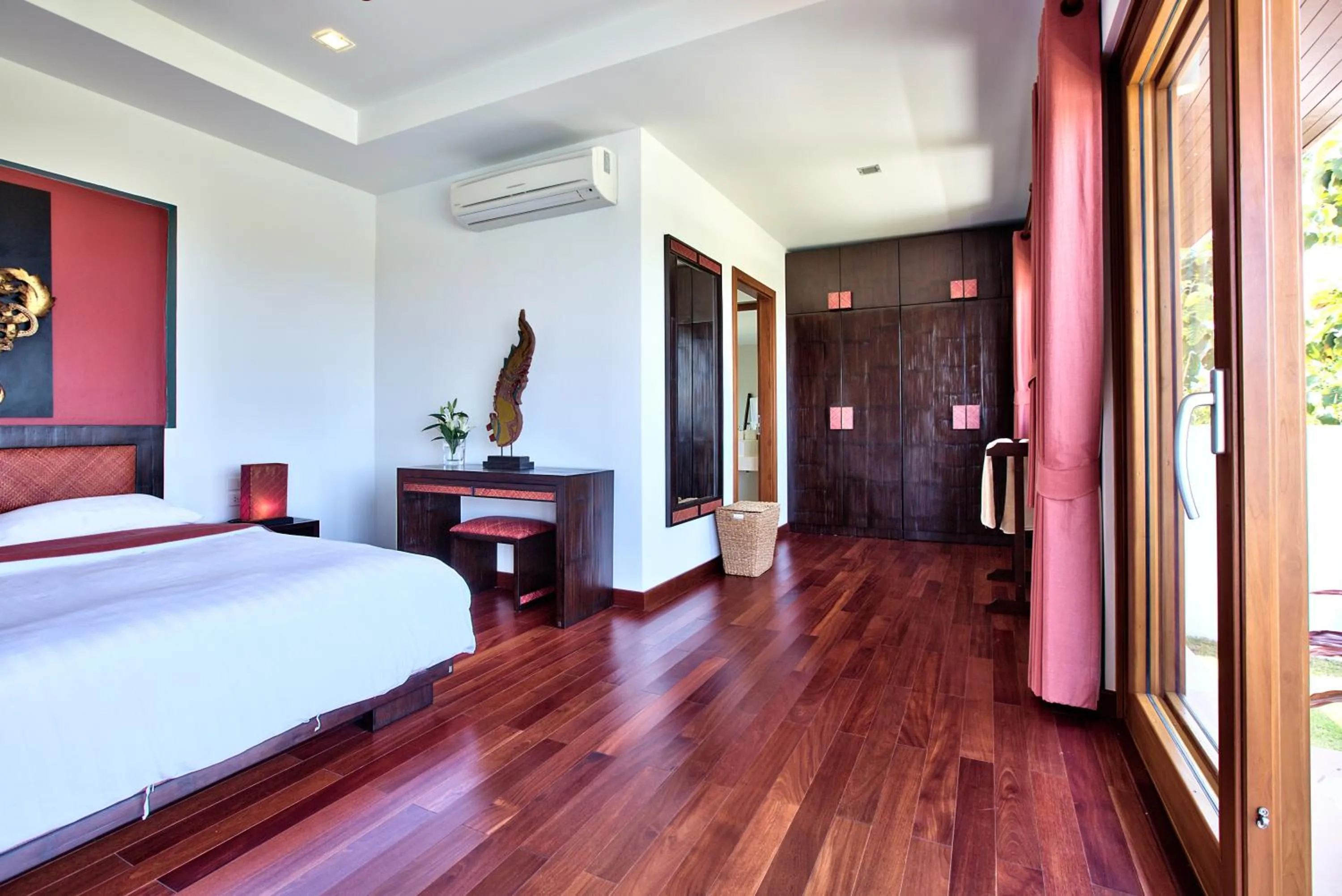 Bedroom, Bed in Baan Apsara - Stunning Sea View 3 Bed Pool Villa