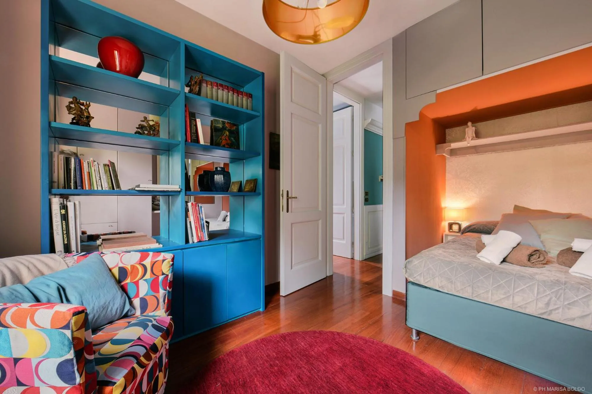 Bedroom, Bed in Villa Isidoro ampio parco ,piscina privata, arte e giochi , fitness