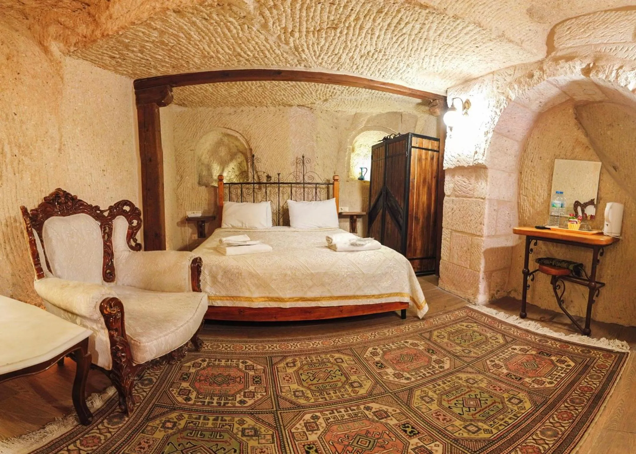 Bed in Angel Cave Suite