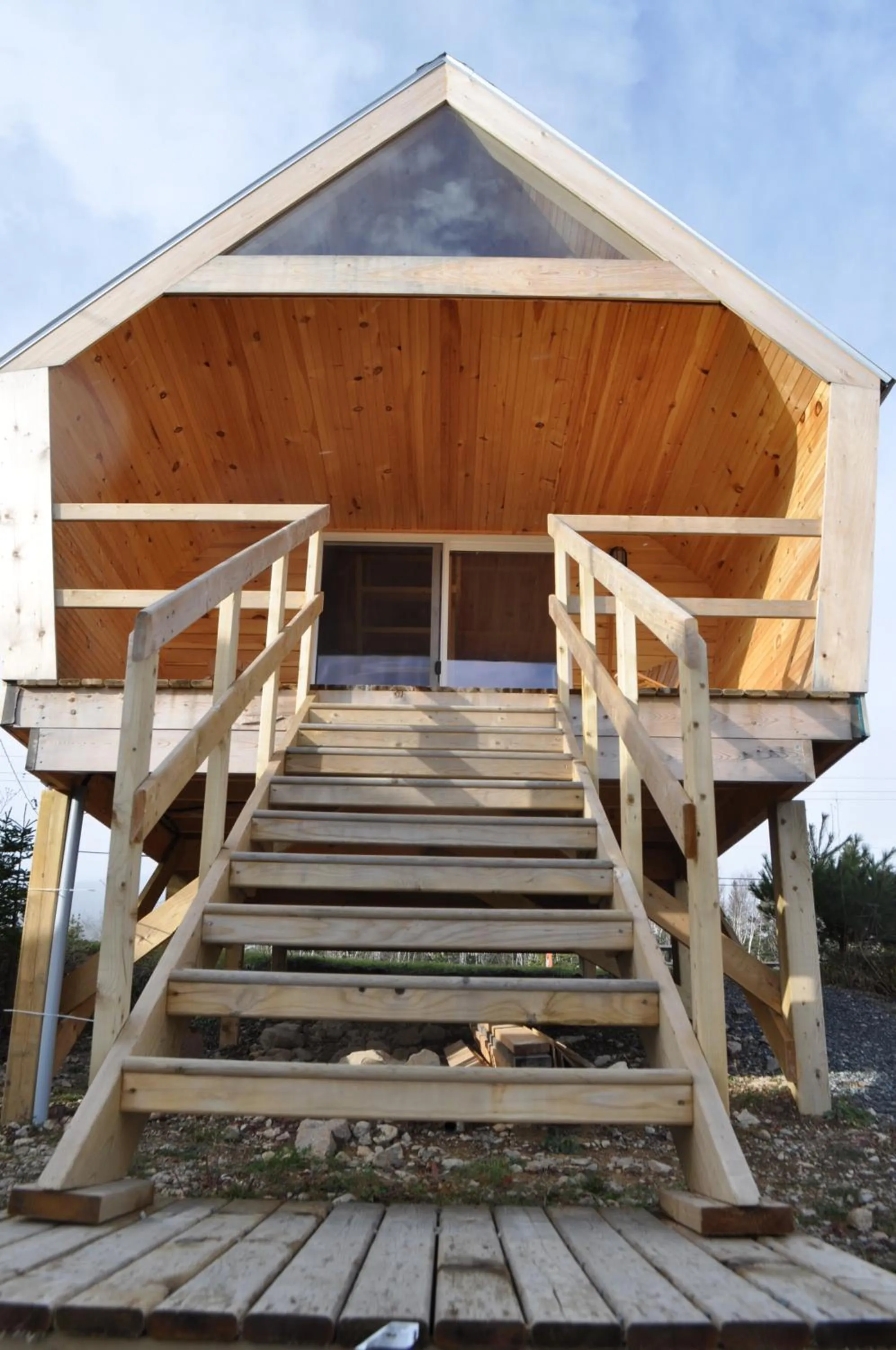 Facade/entrance in The ZzzzMoose 2 0 Camping Cabin