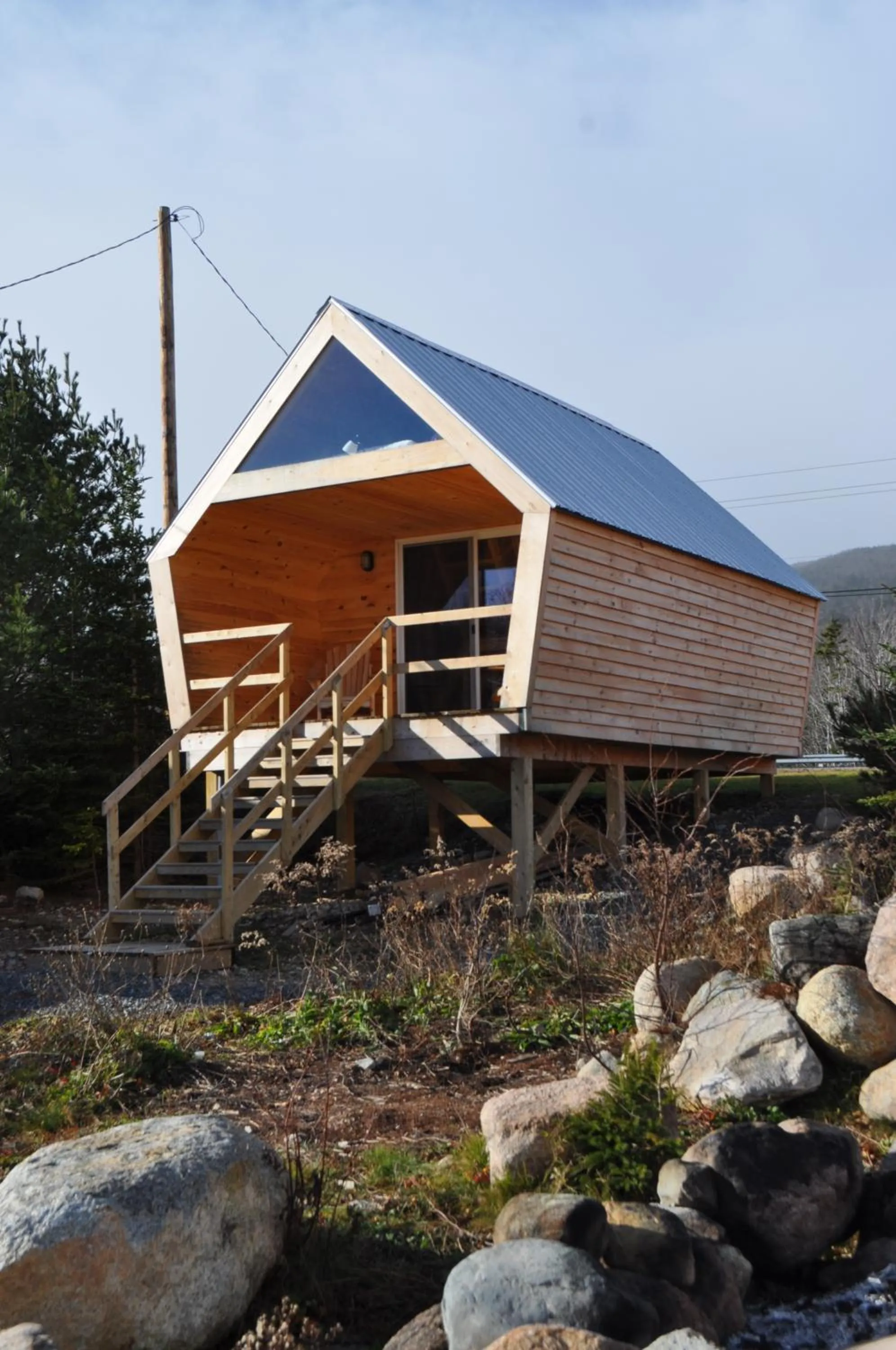 Facade/entrance in The ZzzzMoose 2 0 Camping Cabin