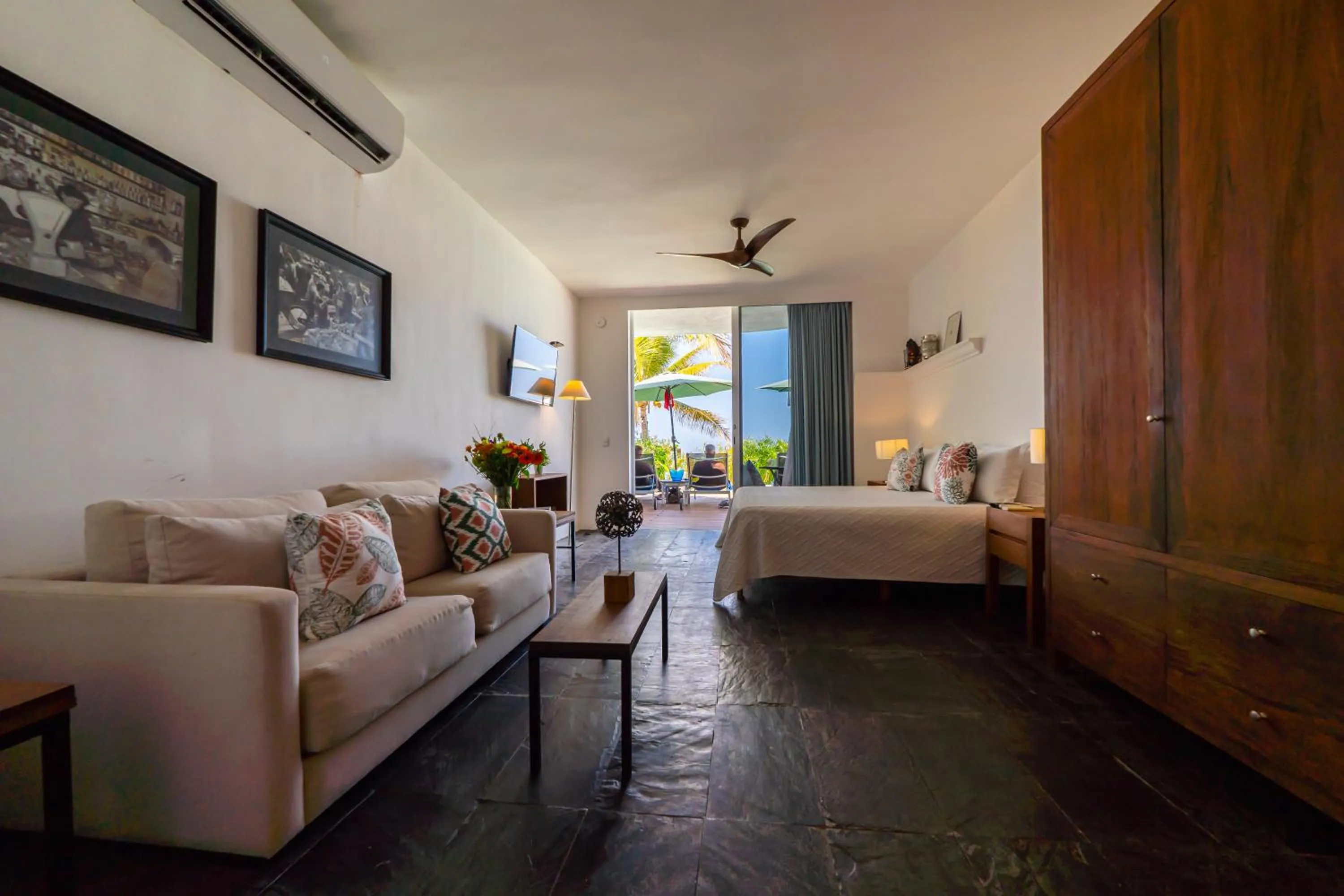 Bed in Suites at Sapphire Ocean Club