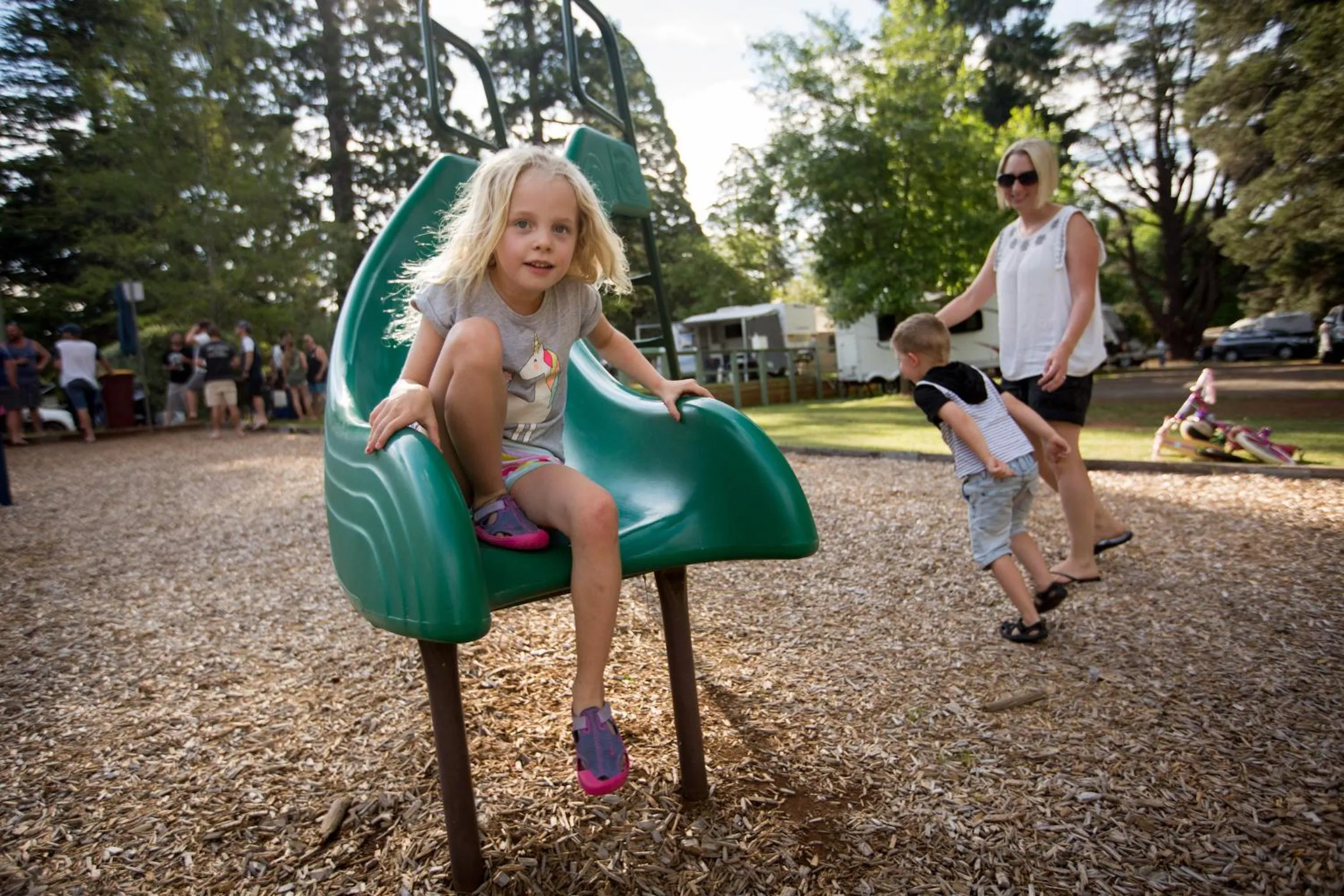 Children play ground in Daylesford Holiday Park