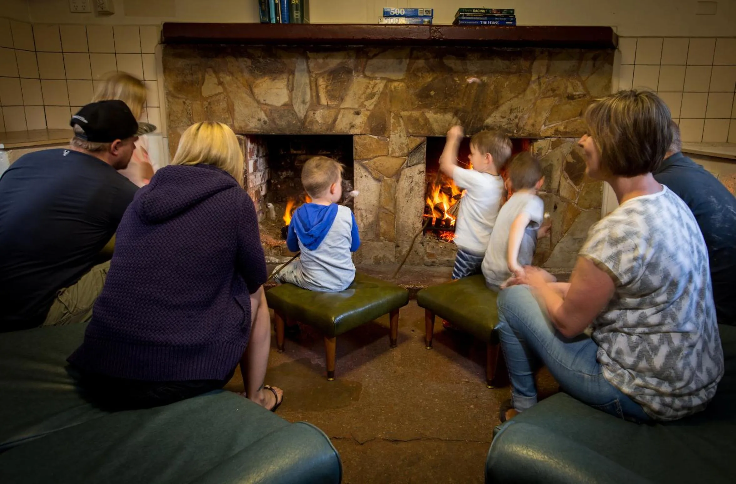 Communal lounge/ TV room in Daylesford Holiday Park