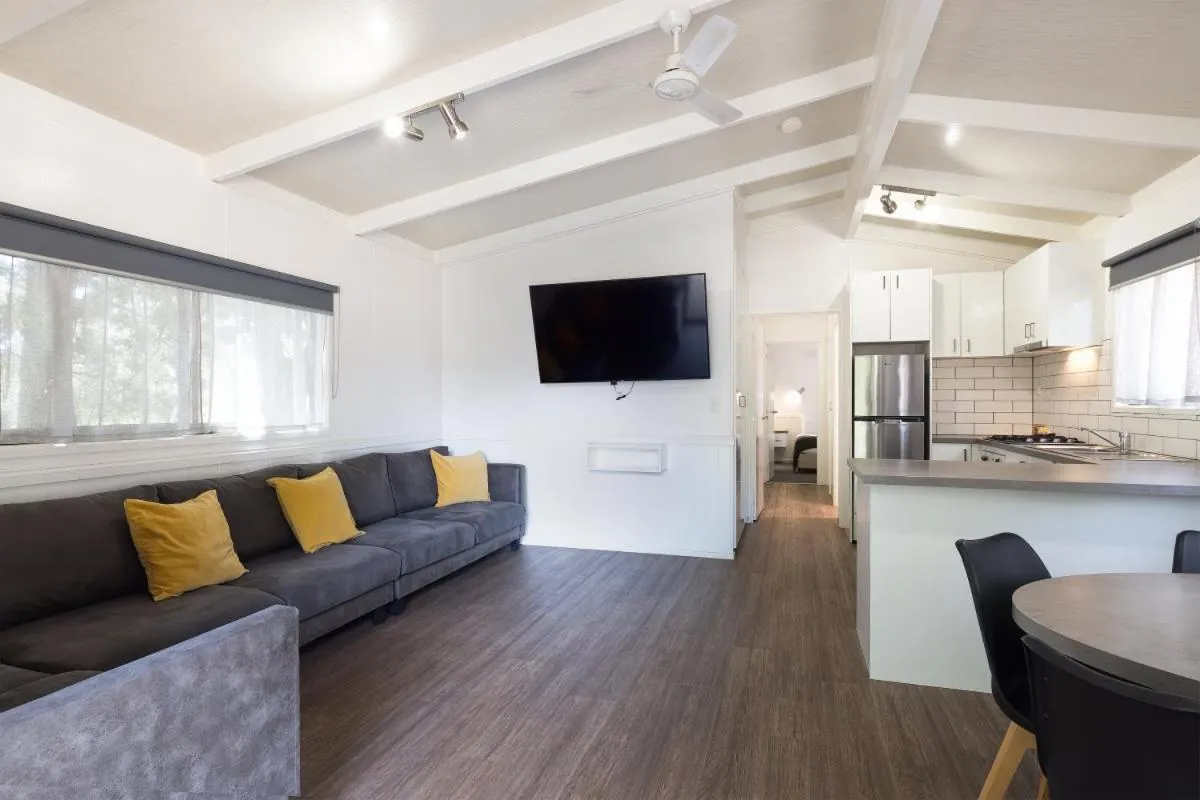 Living room in Daylesford Holiday Park