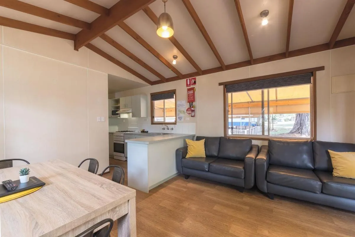 Living room in Daylesford Holiday Park