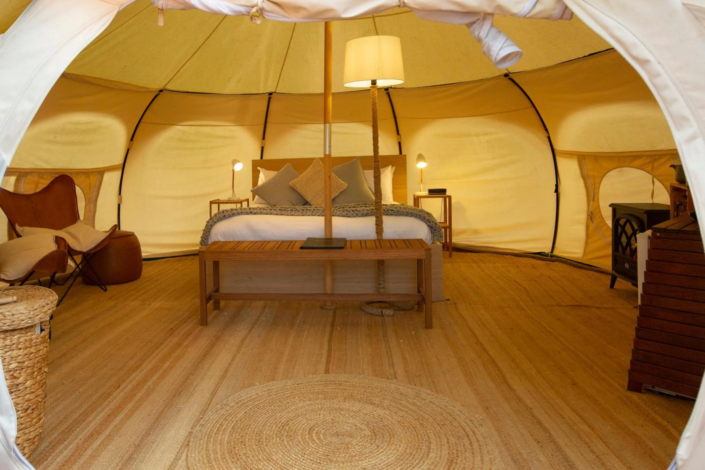 Bed in Daylesford Holiday Park