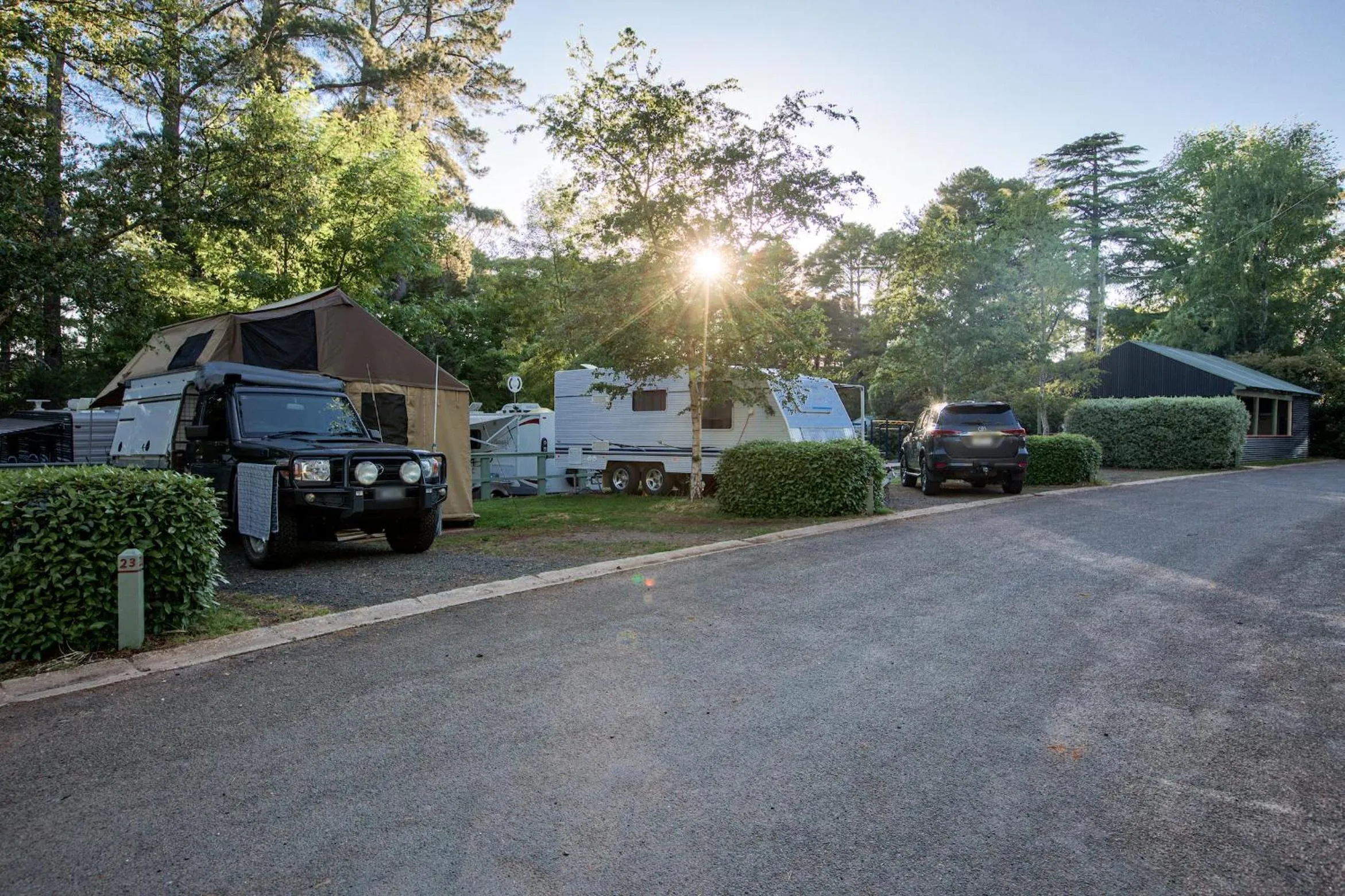 Guests in Daylesford Holiday Park