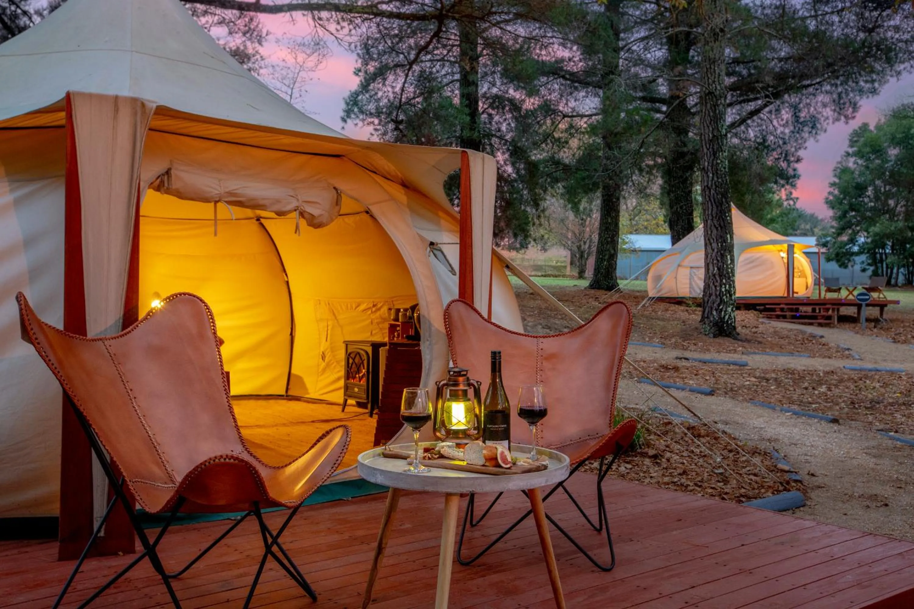Patio in Daylesford Holiday Park