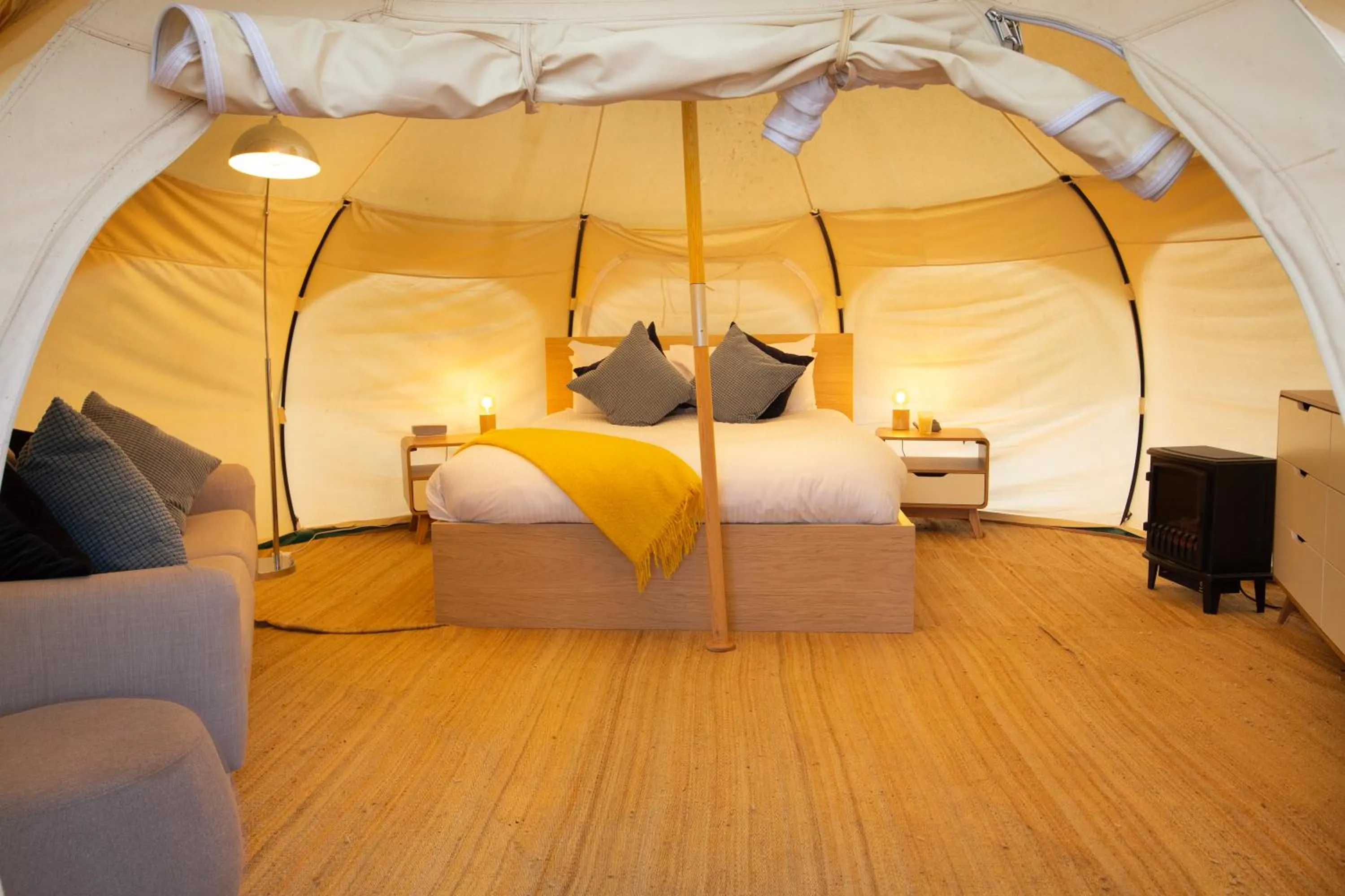 Bed in Daylesford Holiday Park