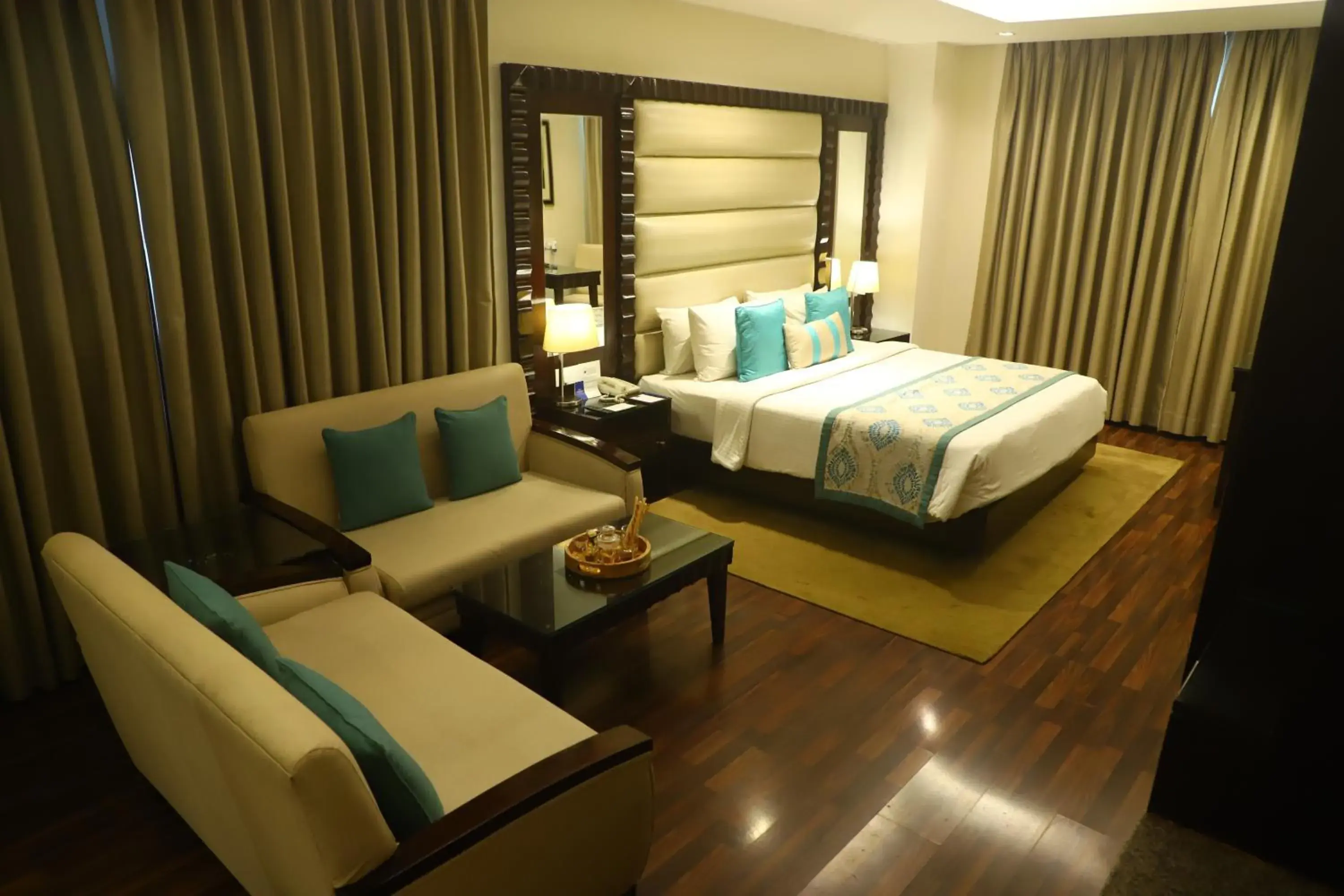 Bed in Deventure Sarovar Portico Kapashera, New Delhi Bed in Deventure Sarovar Portico Kapashera, New Delhi