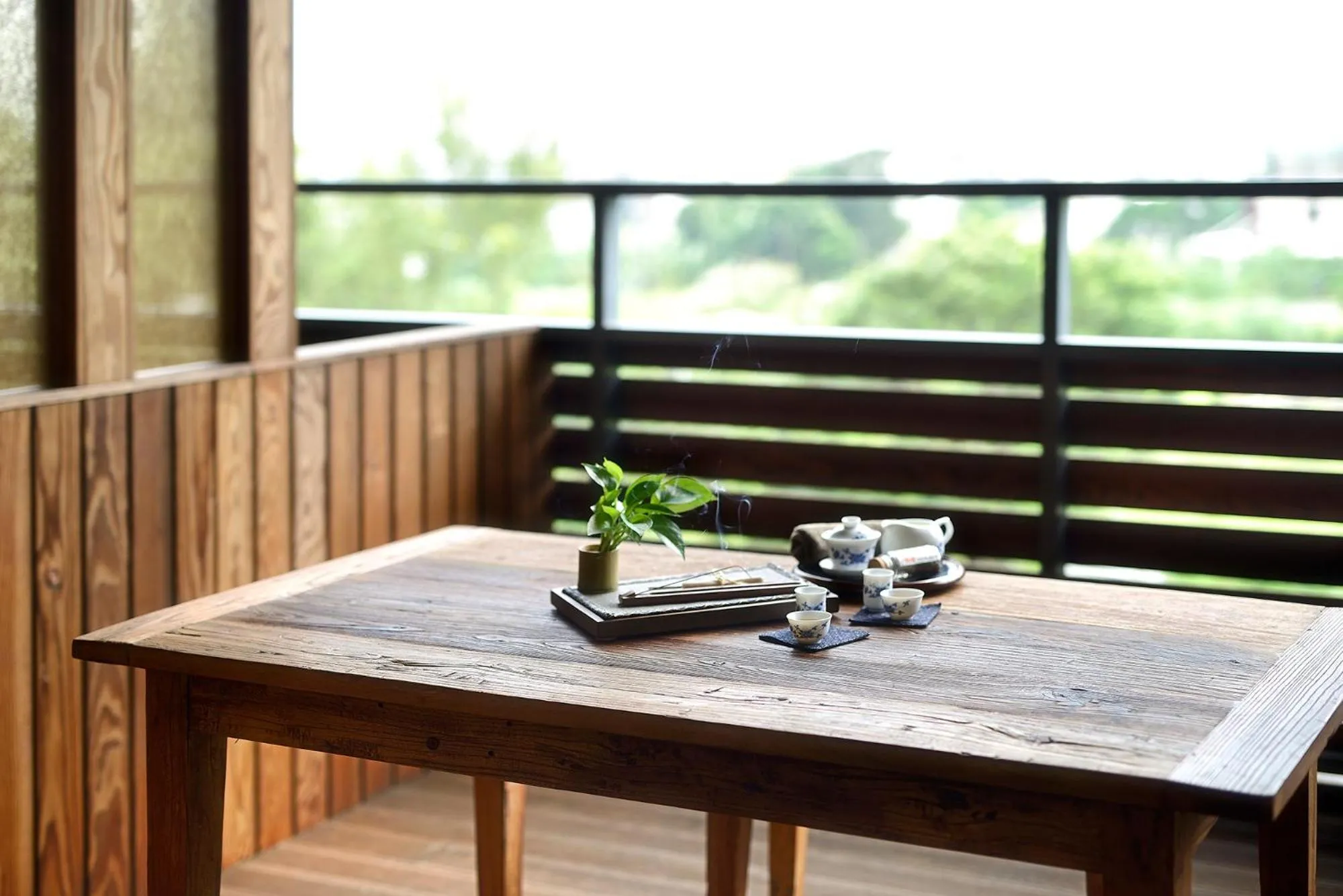 Balcony/Terrace in 鄉道茶屋 Country Road B&B