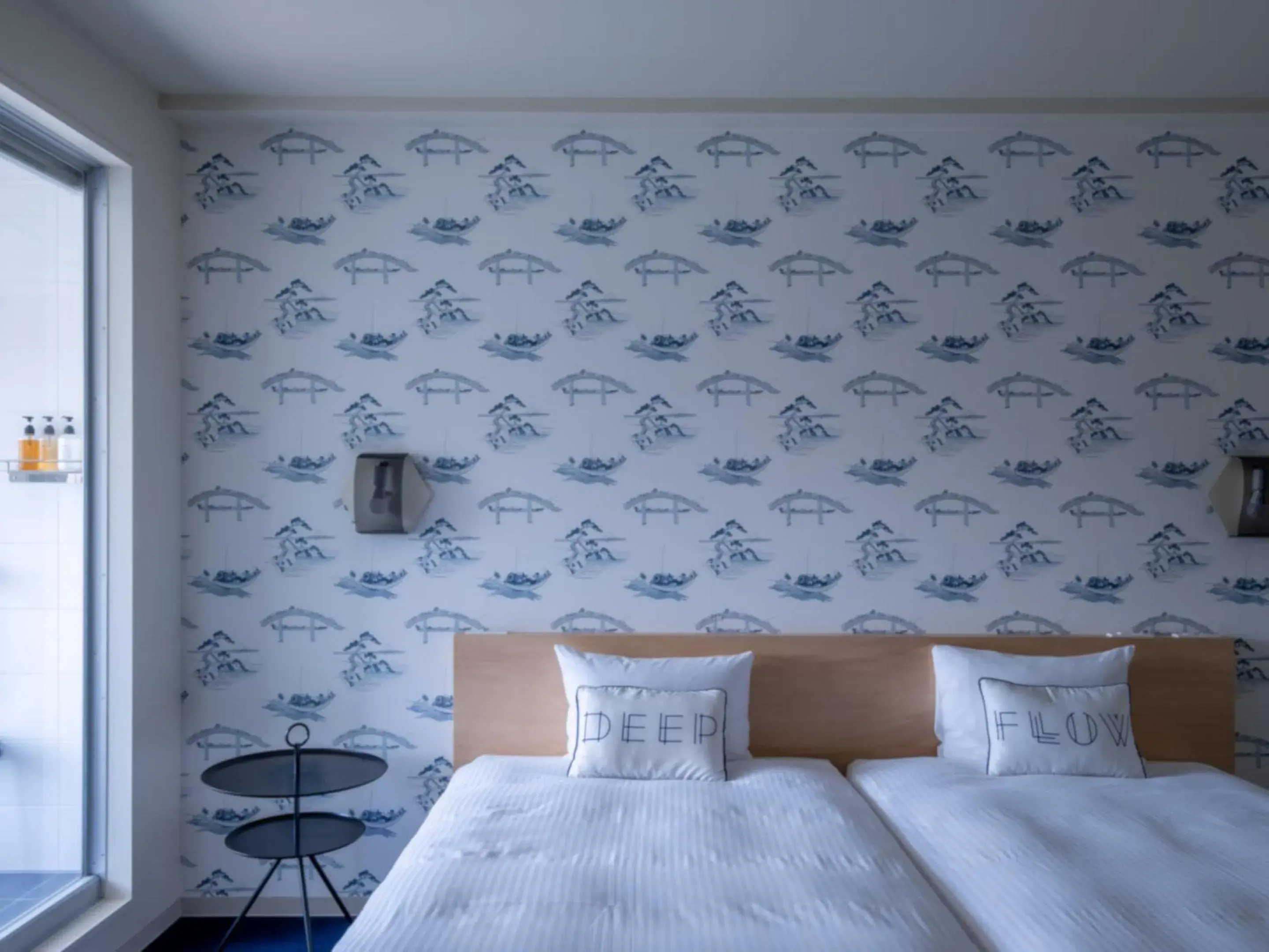 Bed in LYURO Tokyo Kiyosumi by THE SHARE HOTELS Bed in LYURO Tokyo Kiyosumi by THE SHARE HOTELS