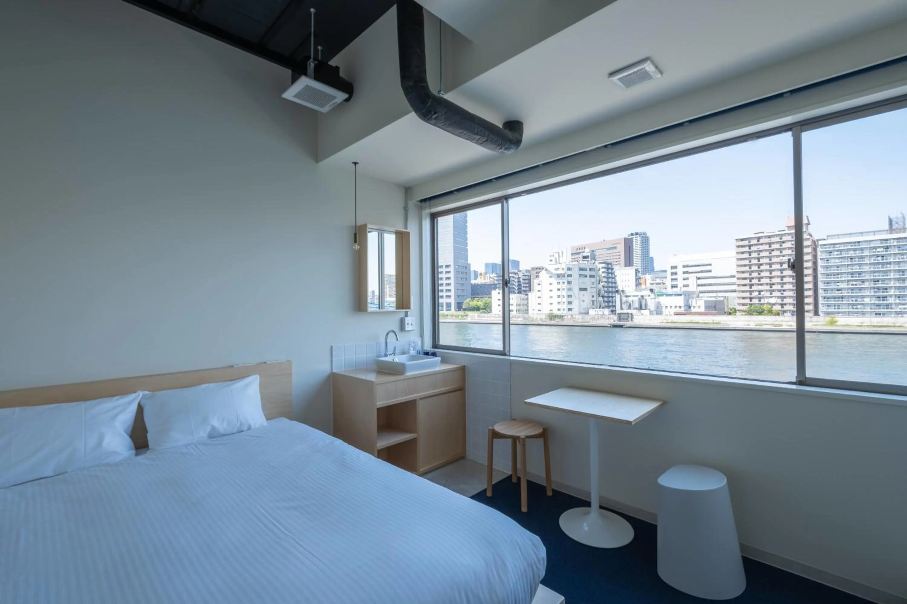 View (from property/room), Bed in LYURO Tokyo Kiyosumi by THE SHARE HOTELS