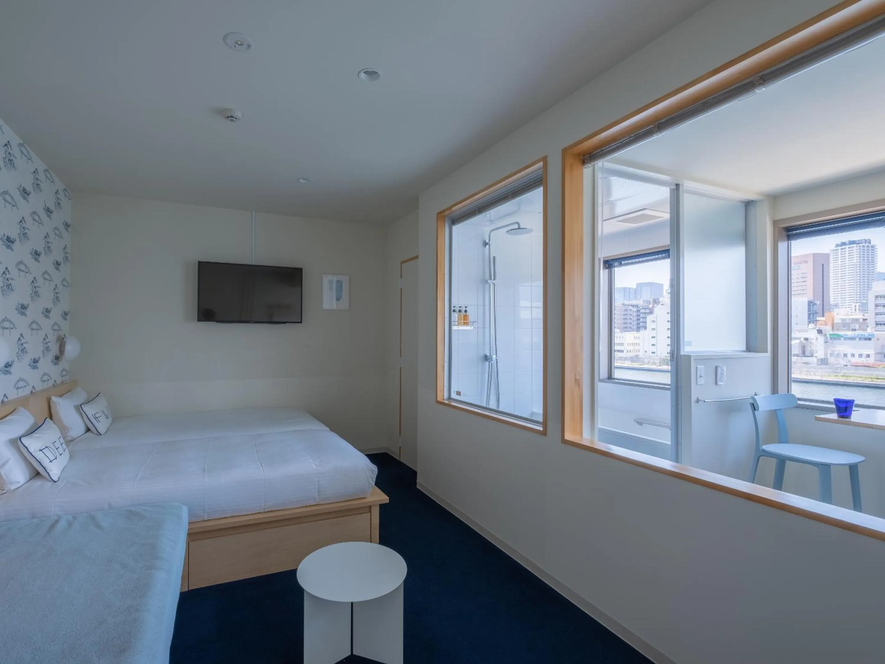 View (from property/room), Bed in LYURO Tokyo Kiyosumi by THE SHARE HOTELS