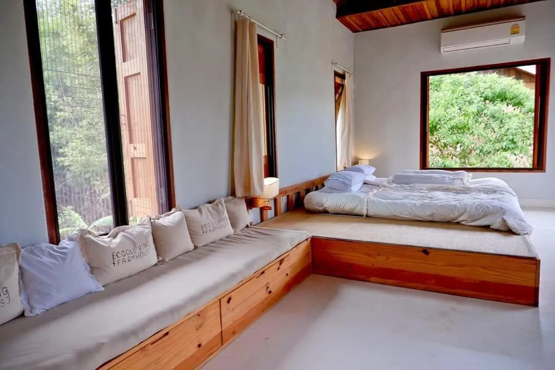 Bed in COOLLiving Farmhouse Organic