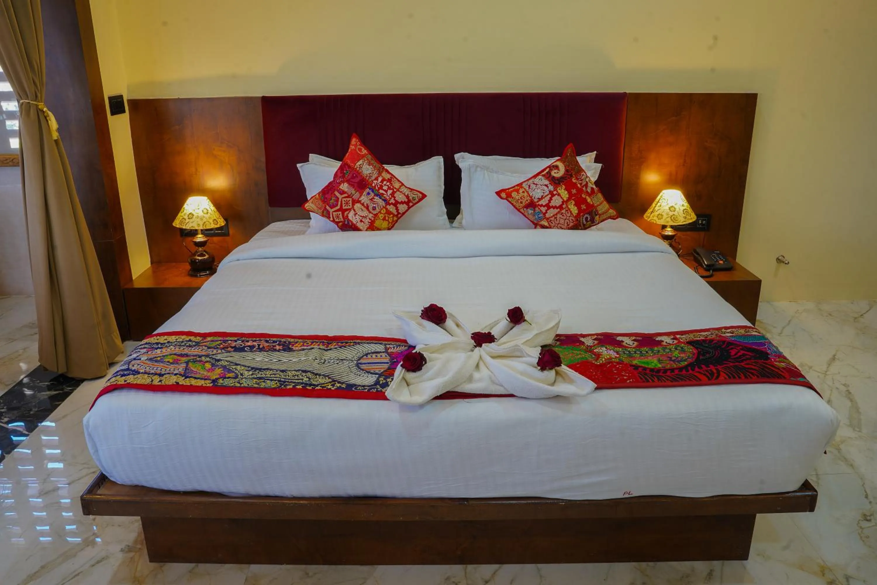 Bedroom, Bed in Hotel Pushkar Legacy