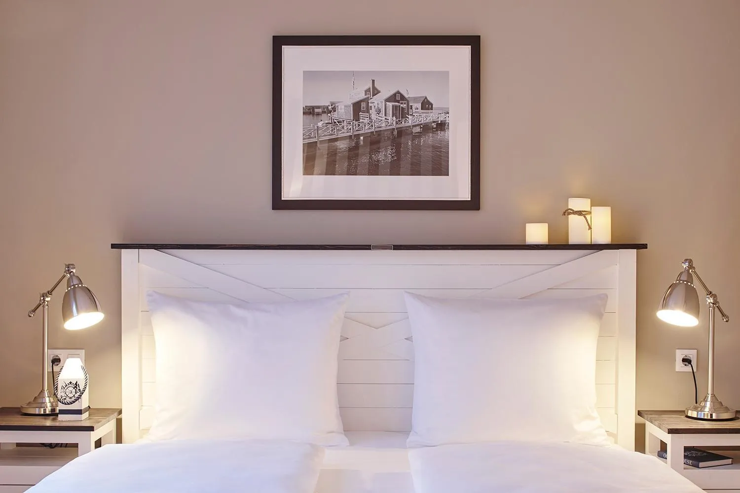 Bedroom, Bed in Beach Apartments Heiligenhafen