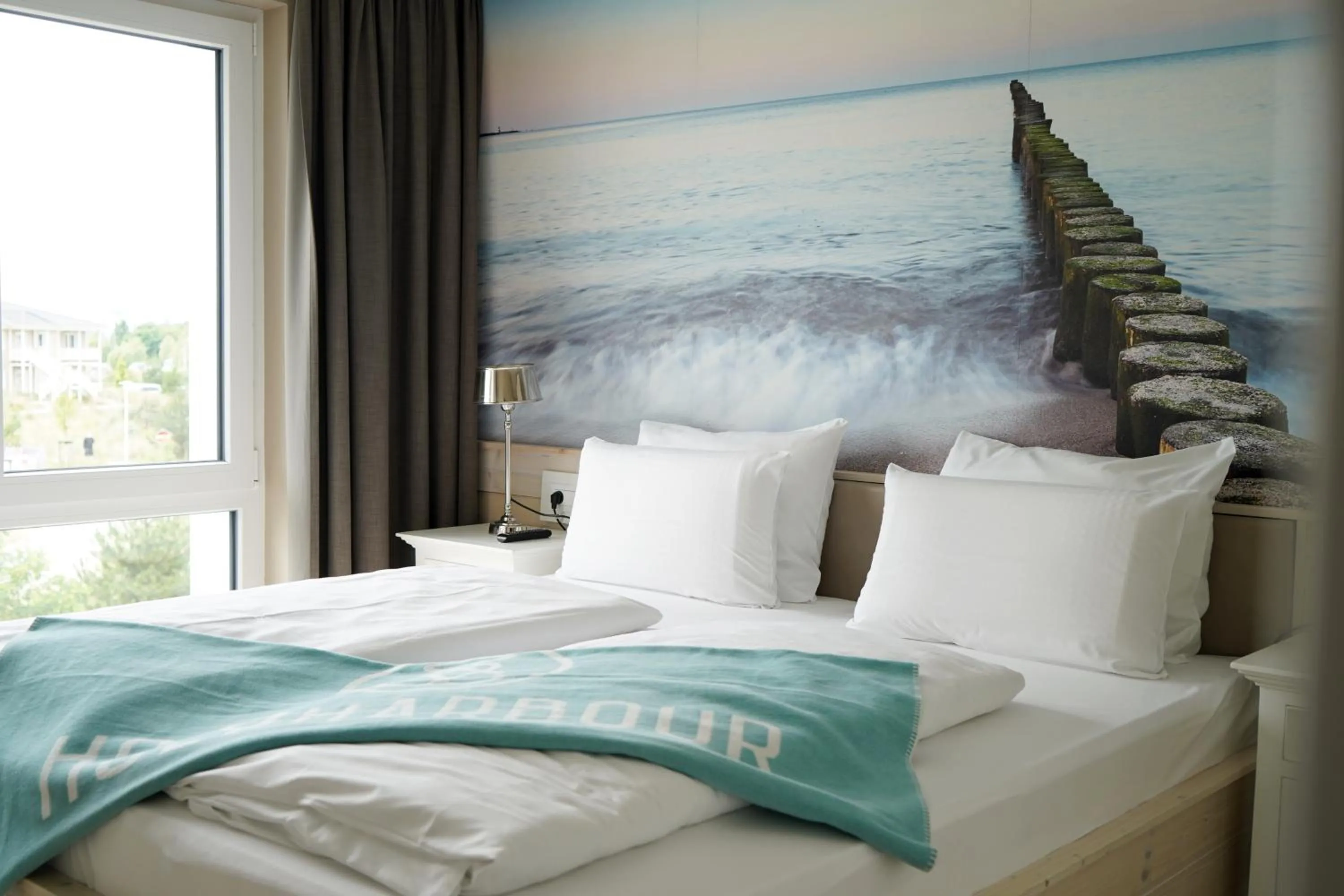 Bed in Beach Apartments Heiligenhafen