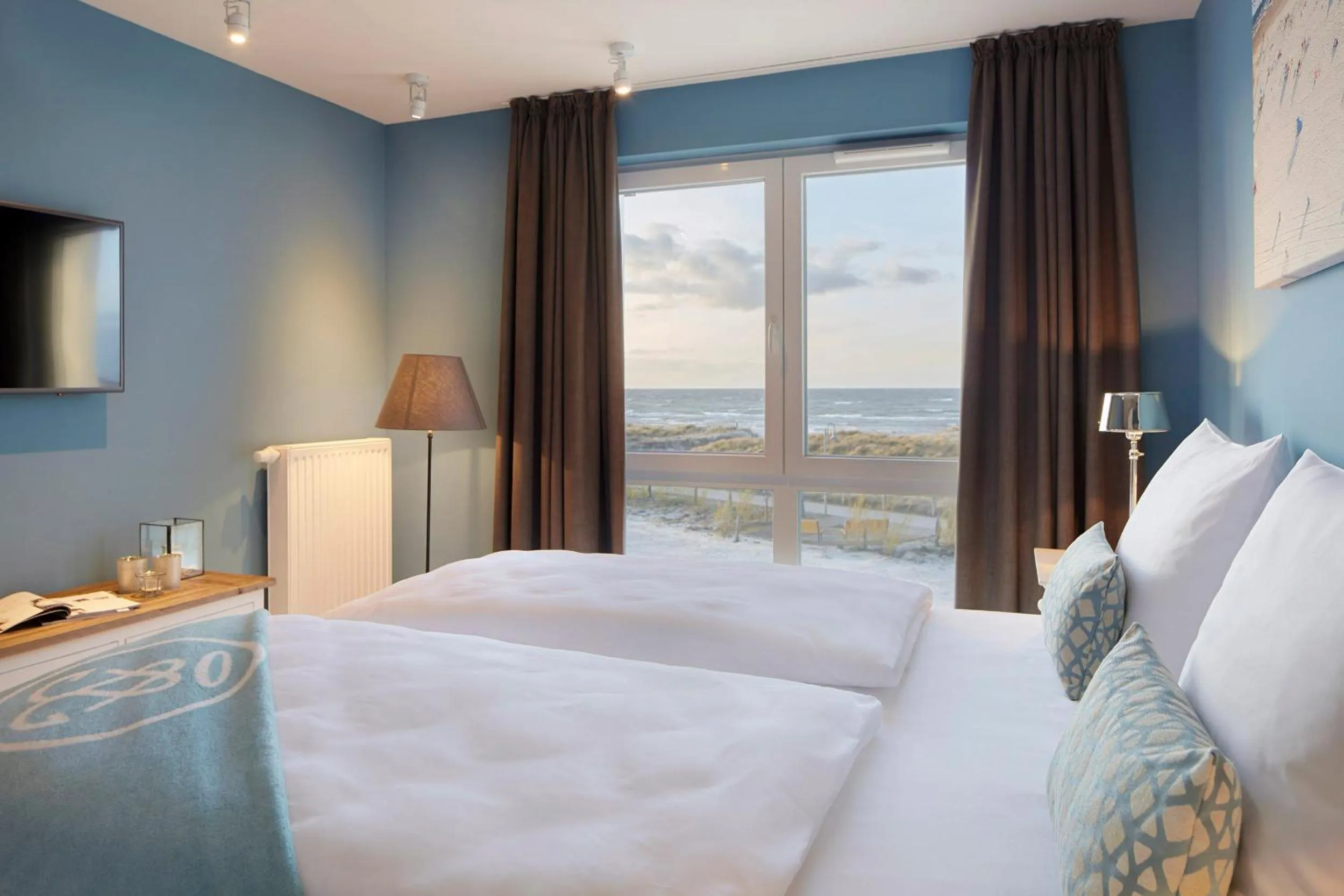 View (from property/room), Bed in Beach Apartments Heiligenhafen