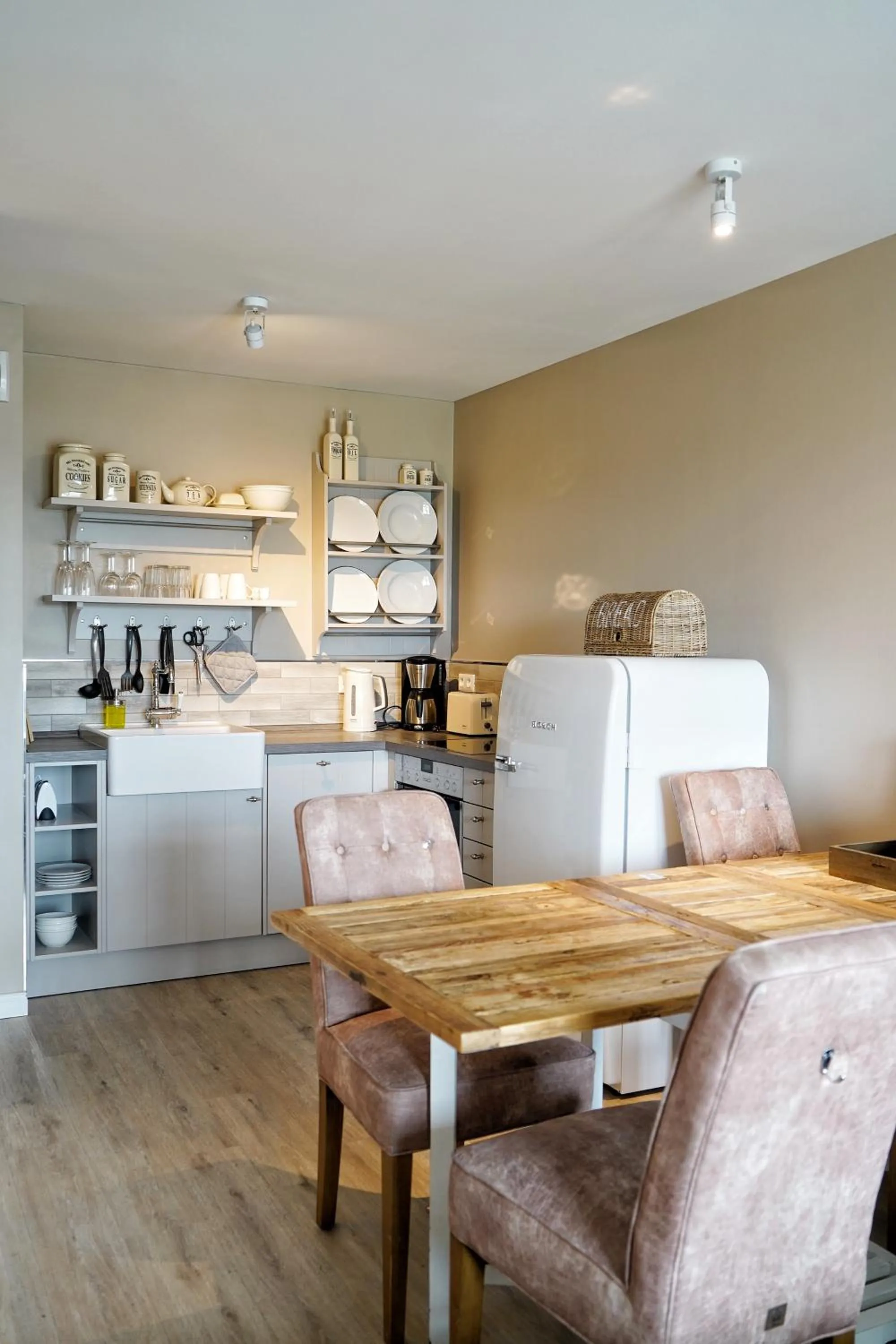 kitchen in Beach Apartments Heiligenhafen