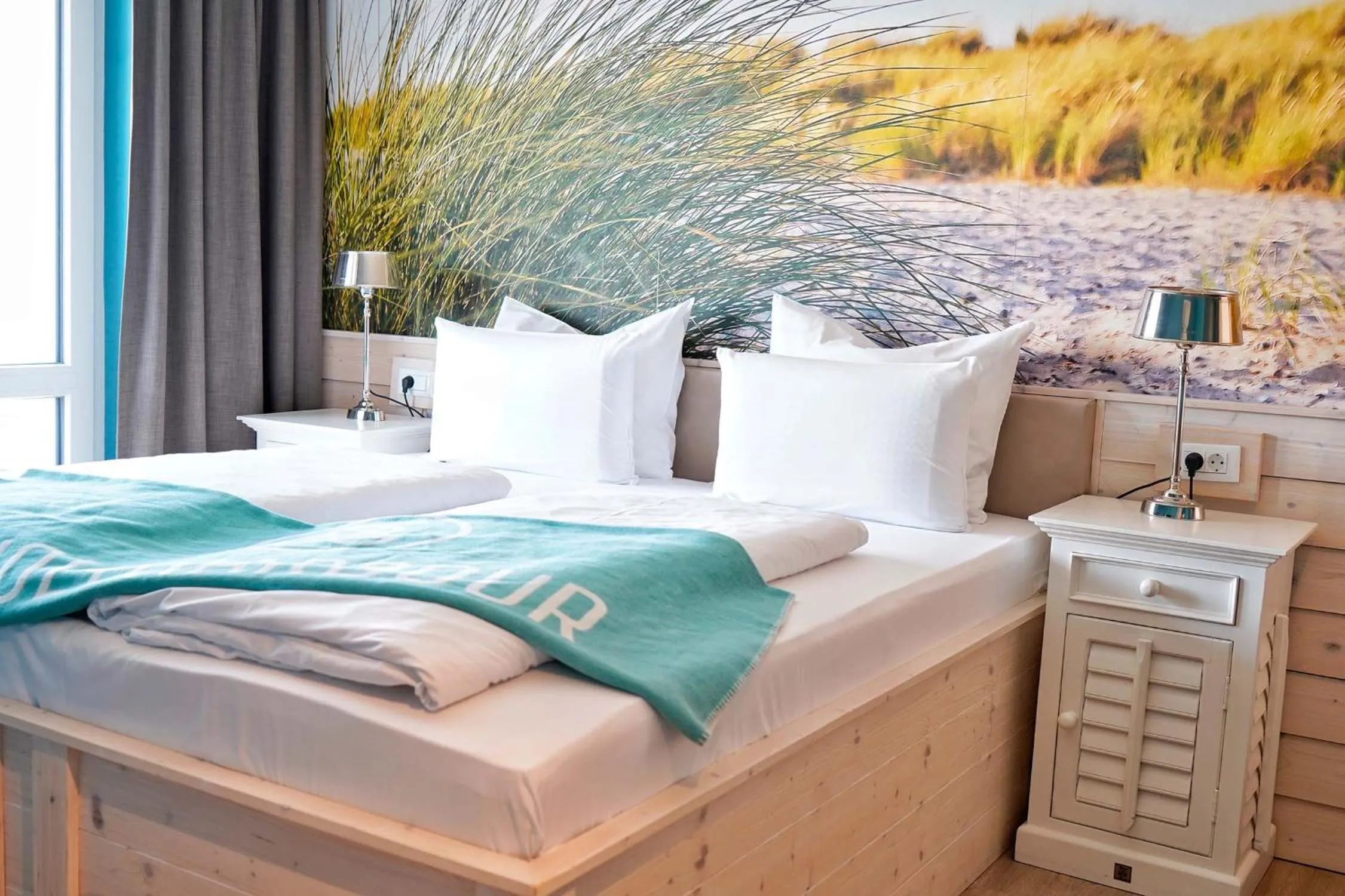 Bed in Beach Apartments Heiligenhafen