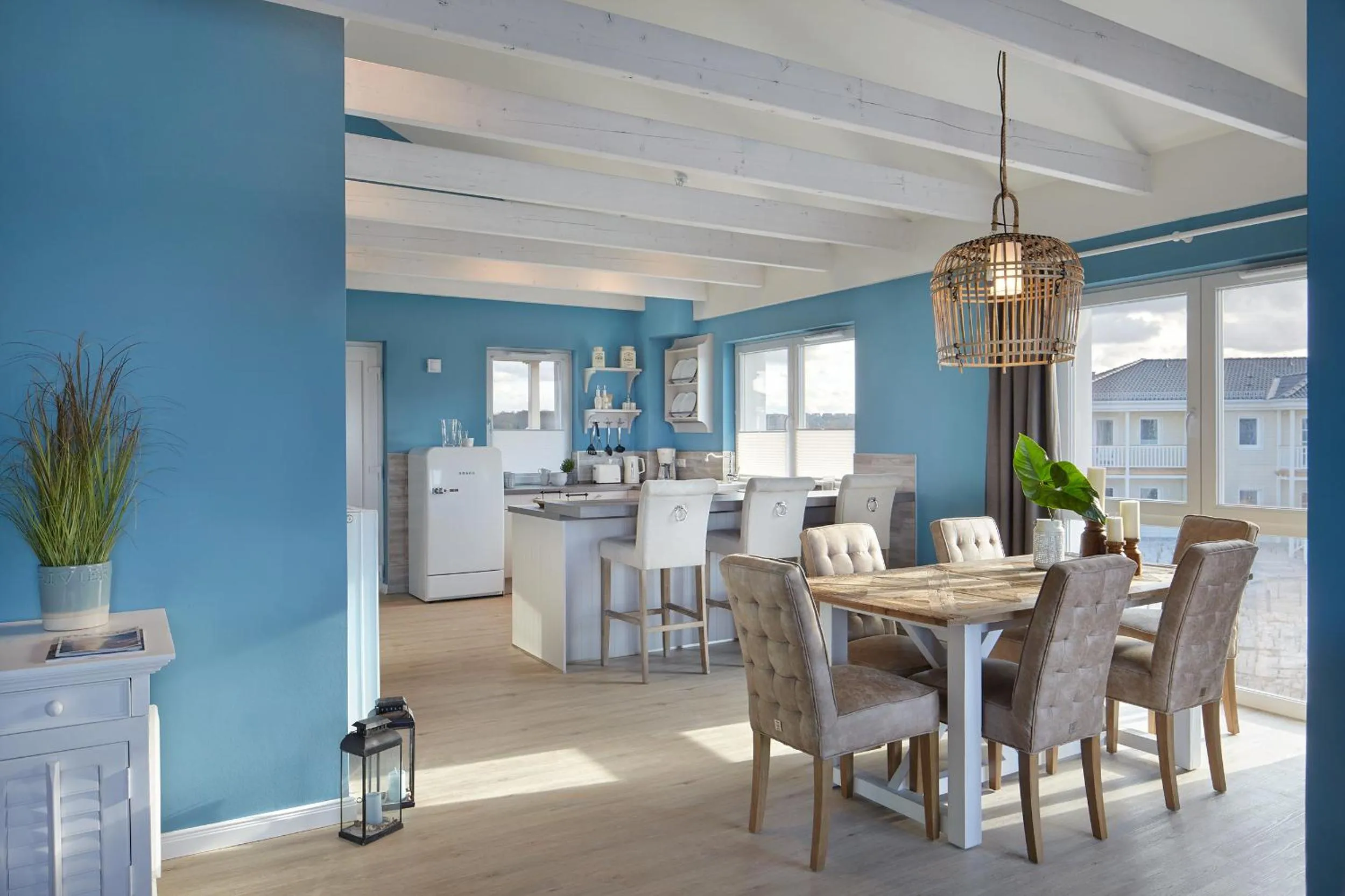 Kitchen or kitchenette in Beach Apartments Heiligenhafen