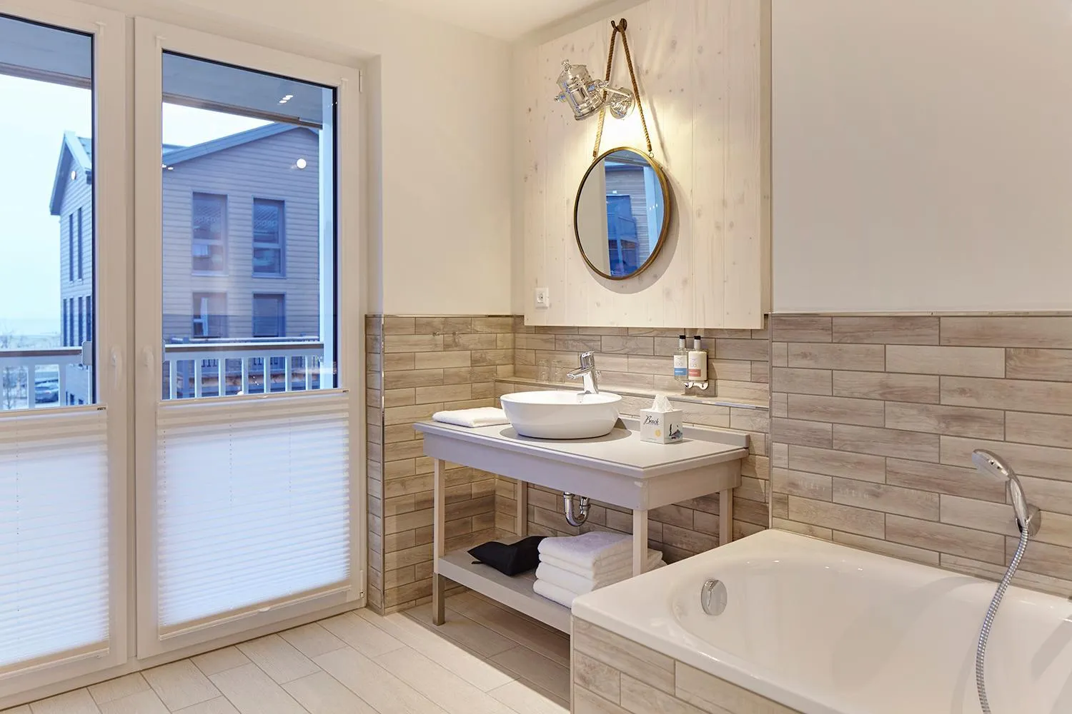 Bathroom in Beach Apartments Heiligenhafen