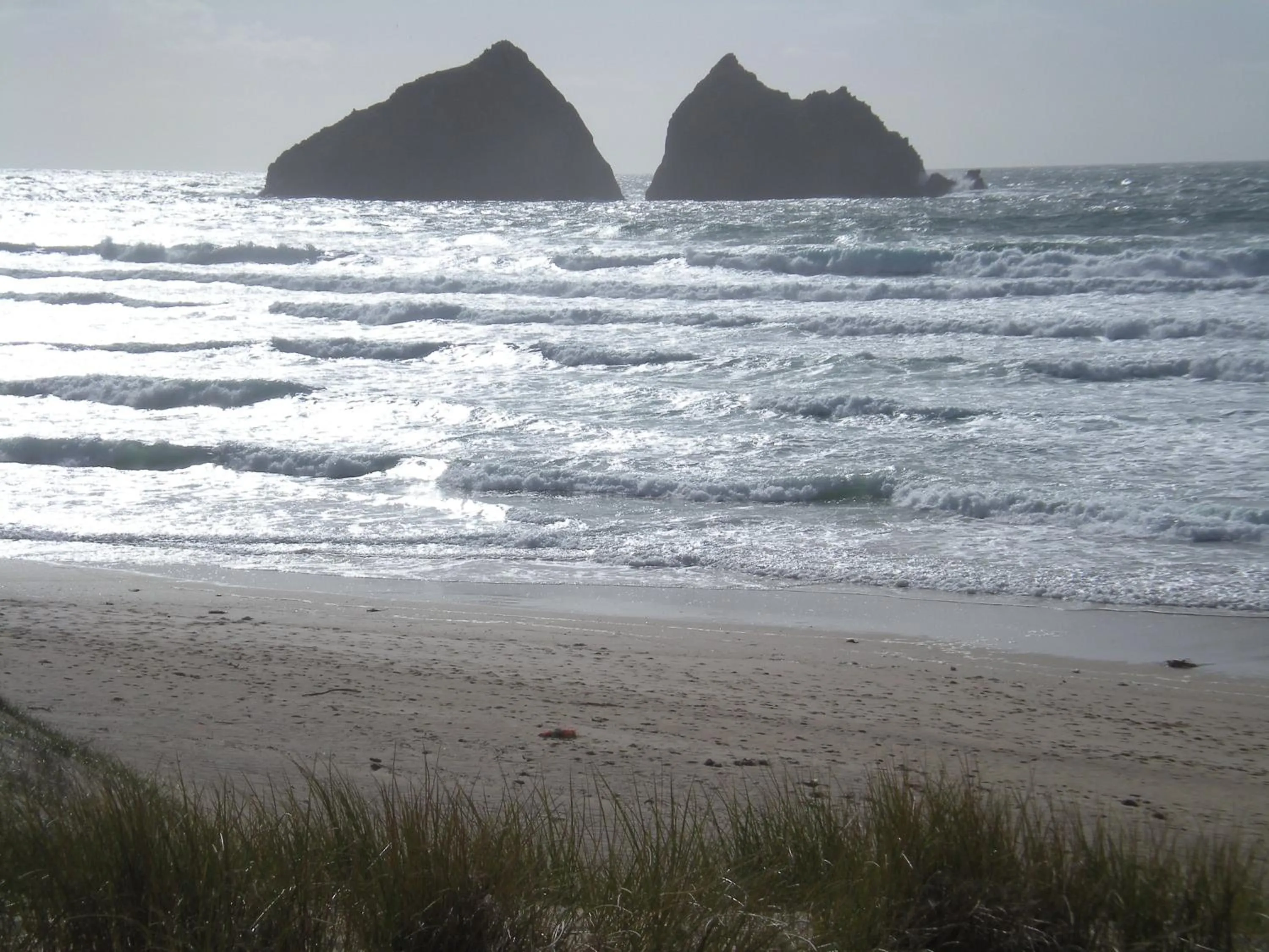 Beach in Holywell Bay B & B