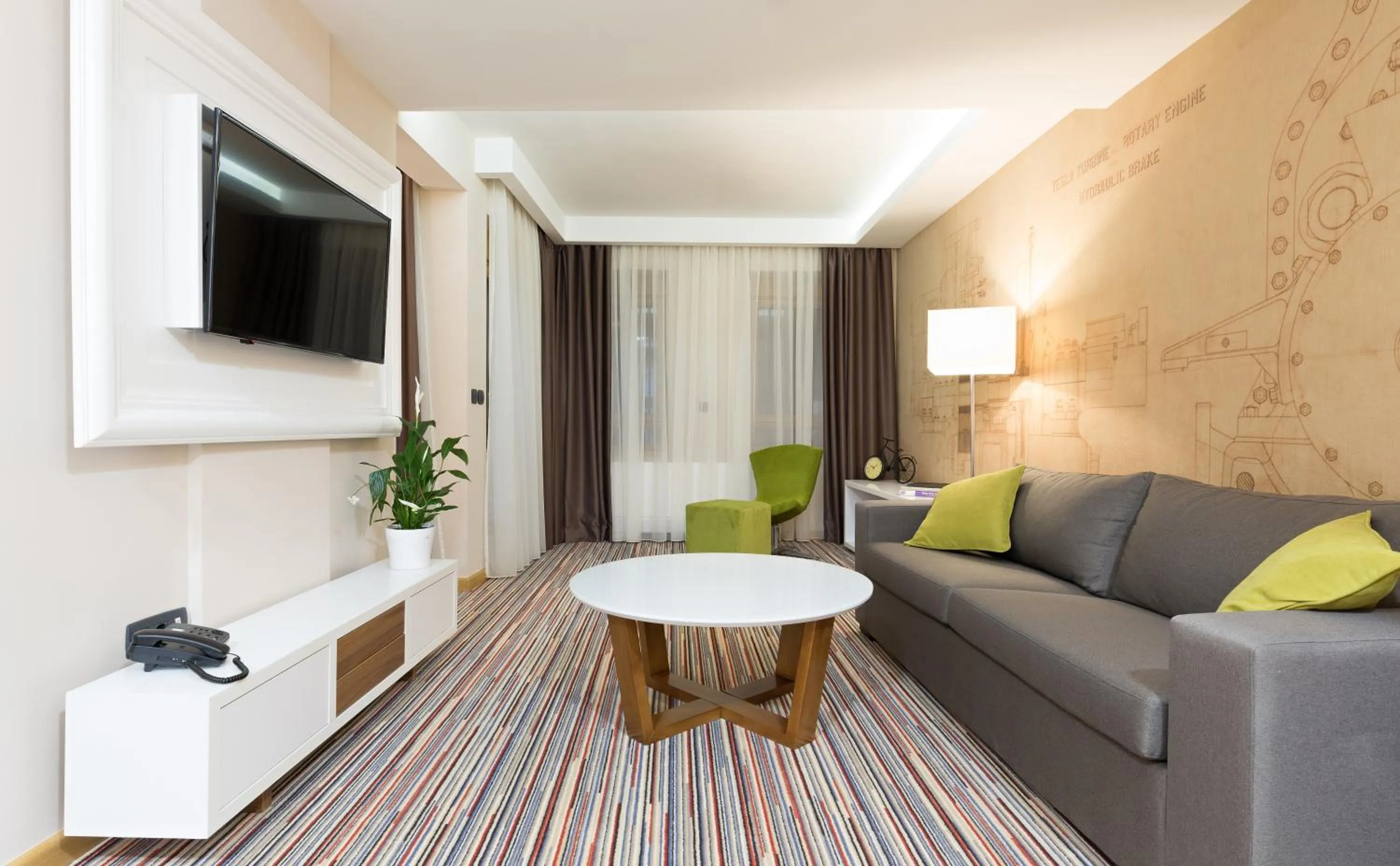 Living room in Hotel TESLA - Smart Stay Garni