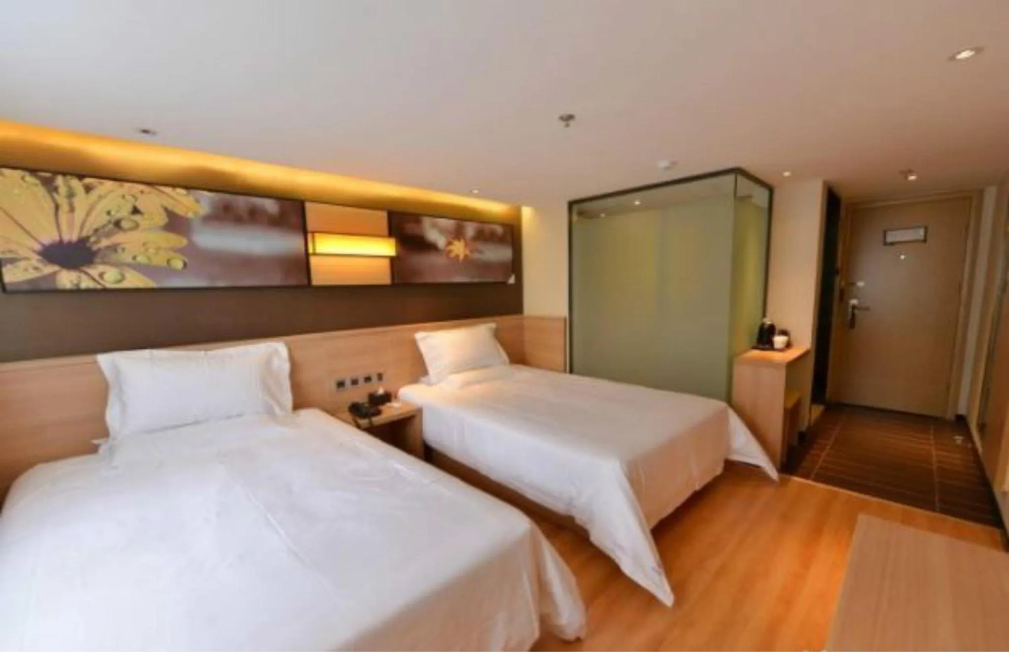 Bed in IU Hotel Beijing Zhongguancun Zhichunli