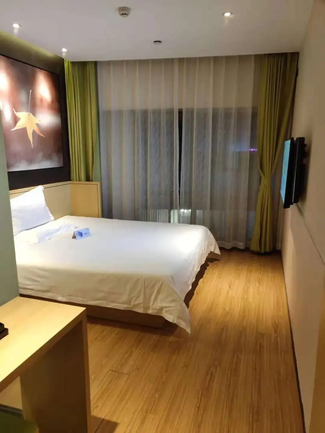 Bed in IU Hotel Beijing Life Science Park Station Bed in IU Hotel Beijing Life Science Park Station