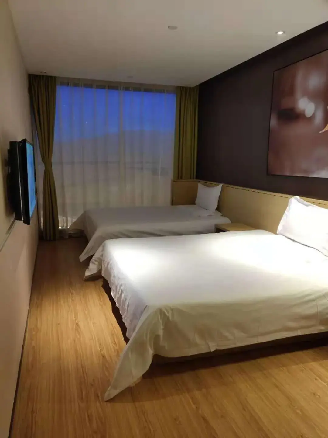 Bed in IU Hotel Beijing Life Science Park Station Bed in IU Hotel Beijing Life Science Park Station