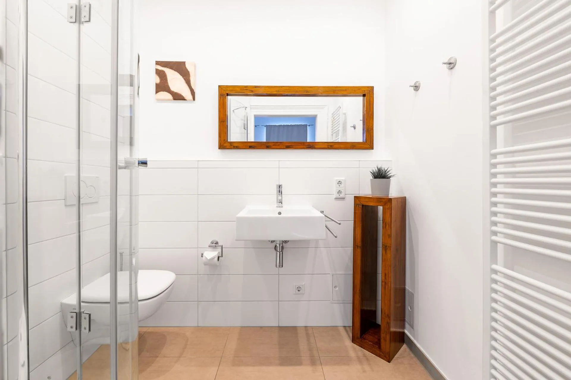 Shower in Appartements an der Therme