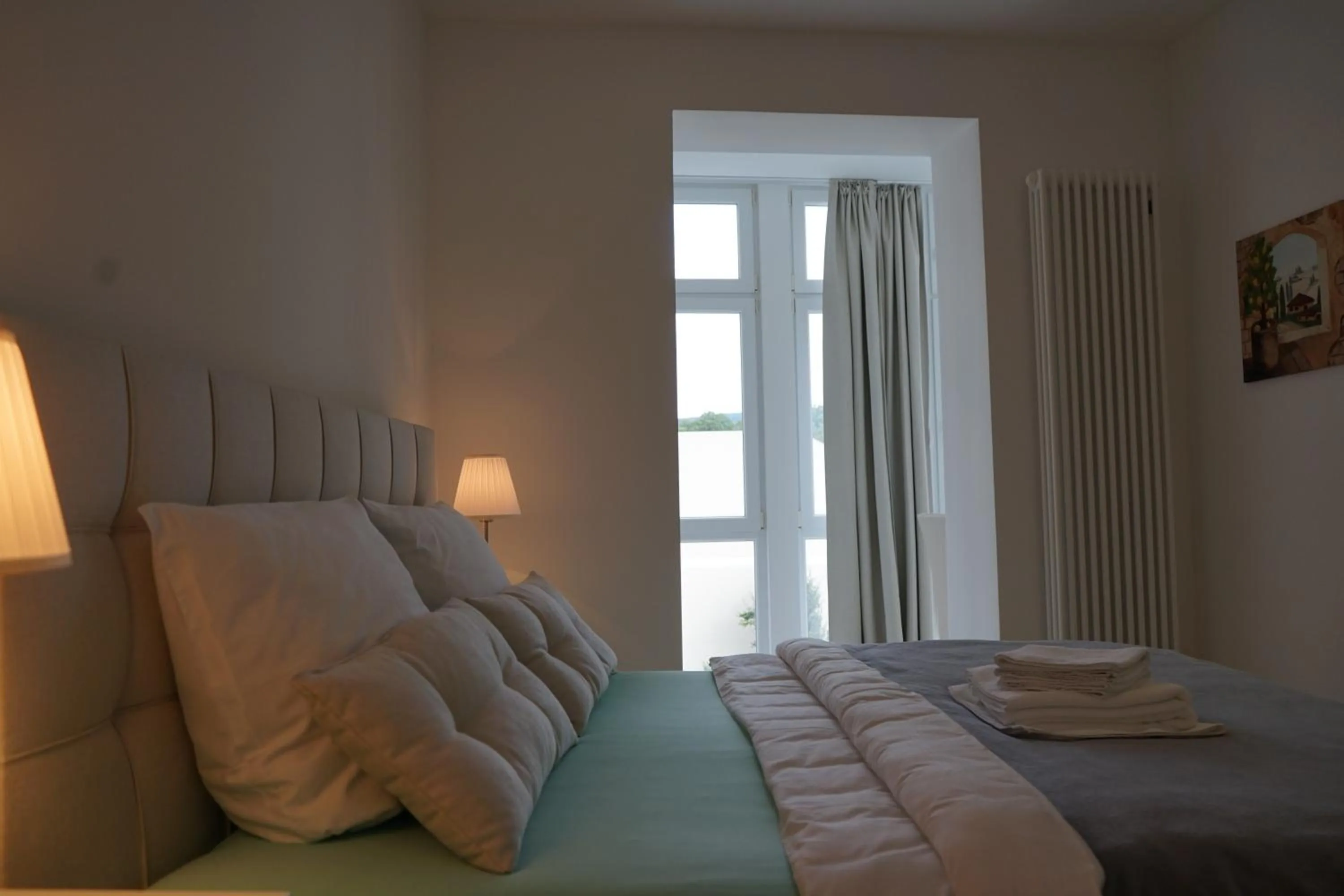 View (from property/room), Bed in Appartements an der Therme