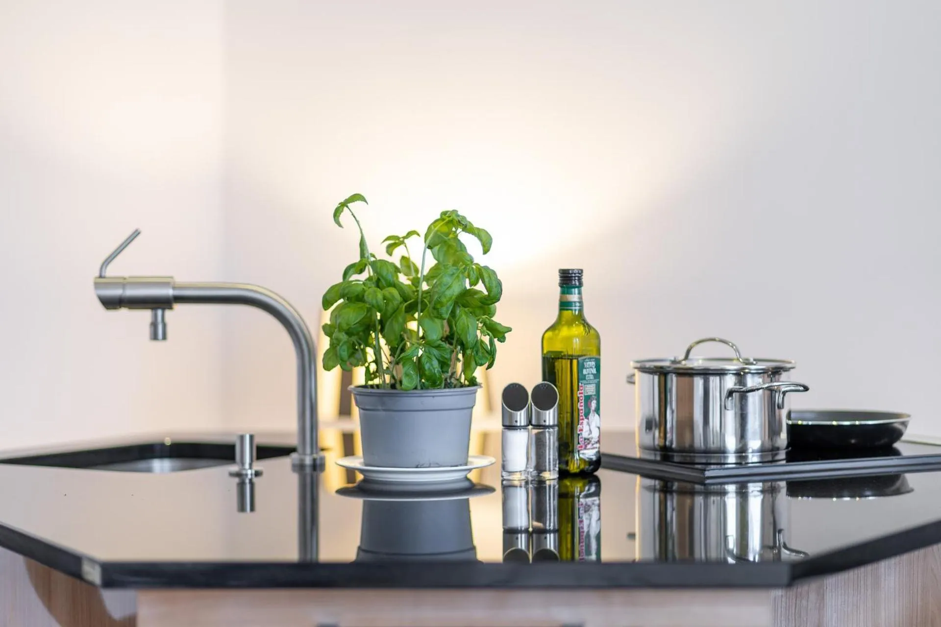 kitchen in Appartements an der Therme