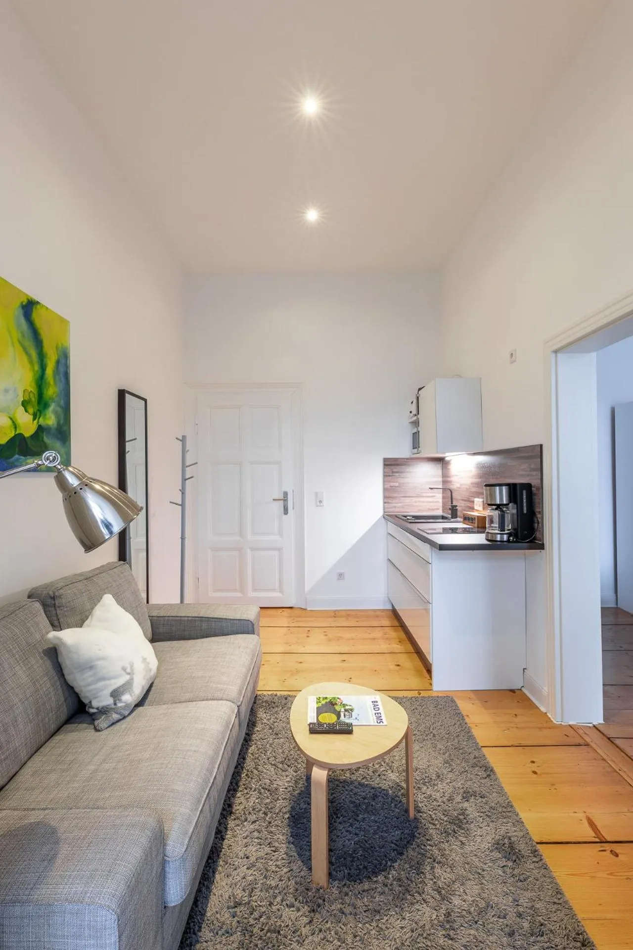 Kitchen or kitchenette in Appartements an der Therme