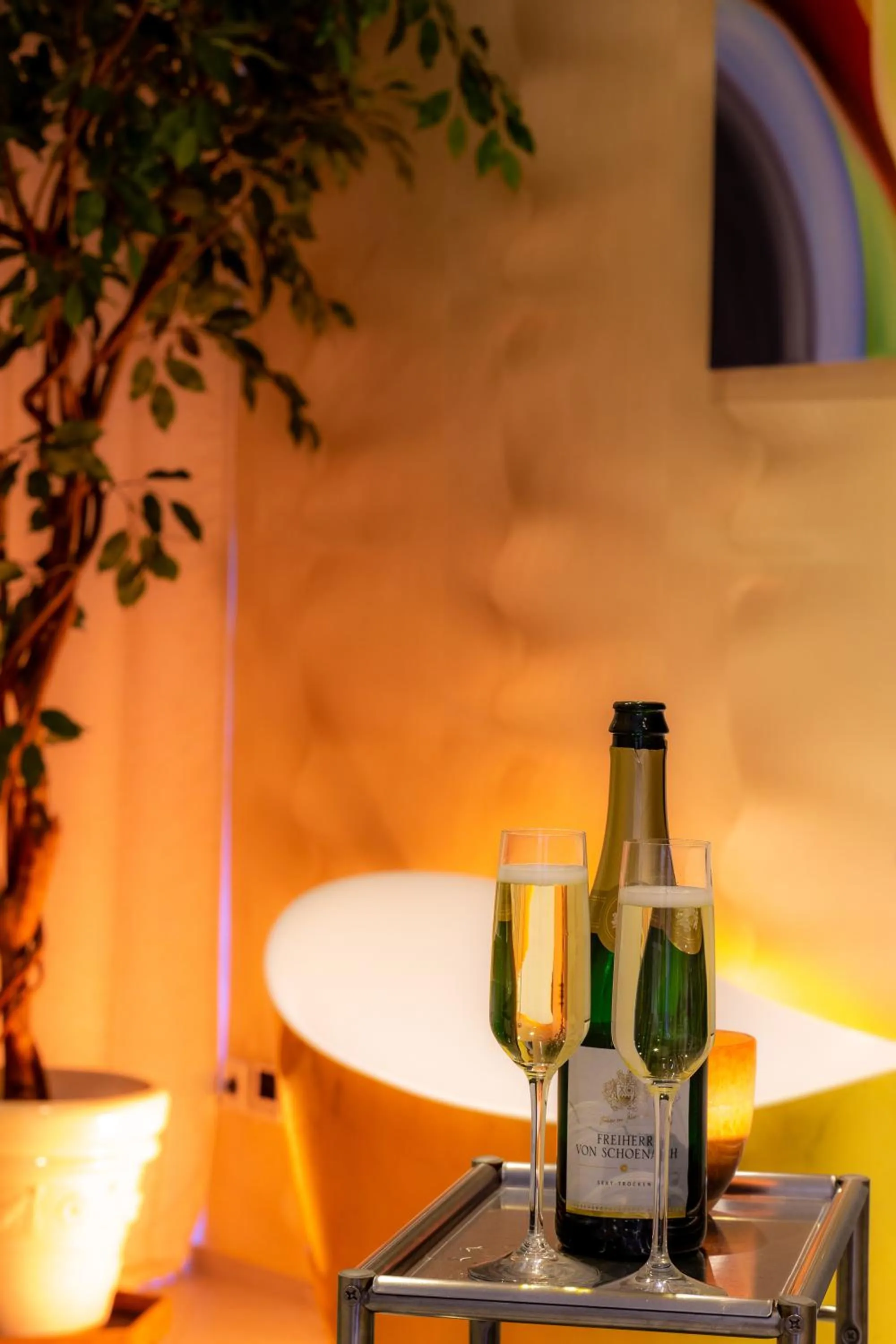 Drinks in Appartements an der Therme