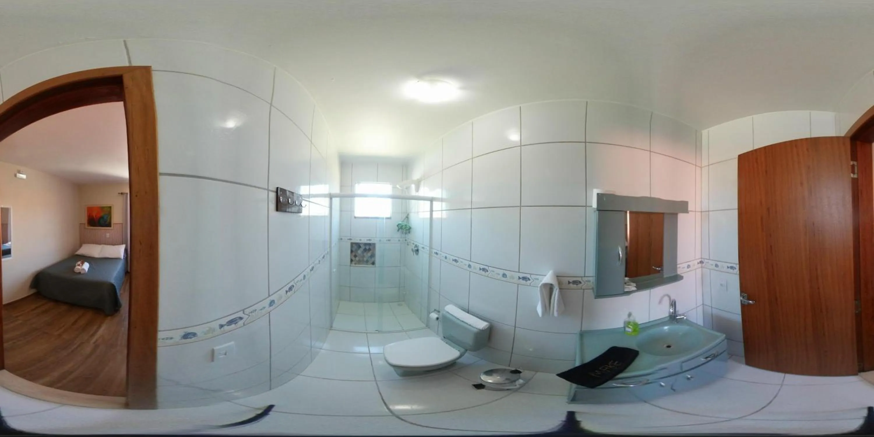 Bathroom in Pousada Mar de Almirante