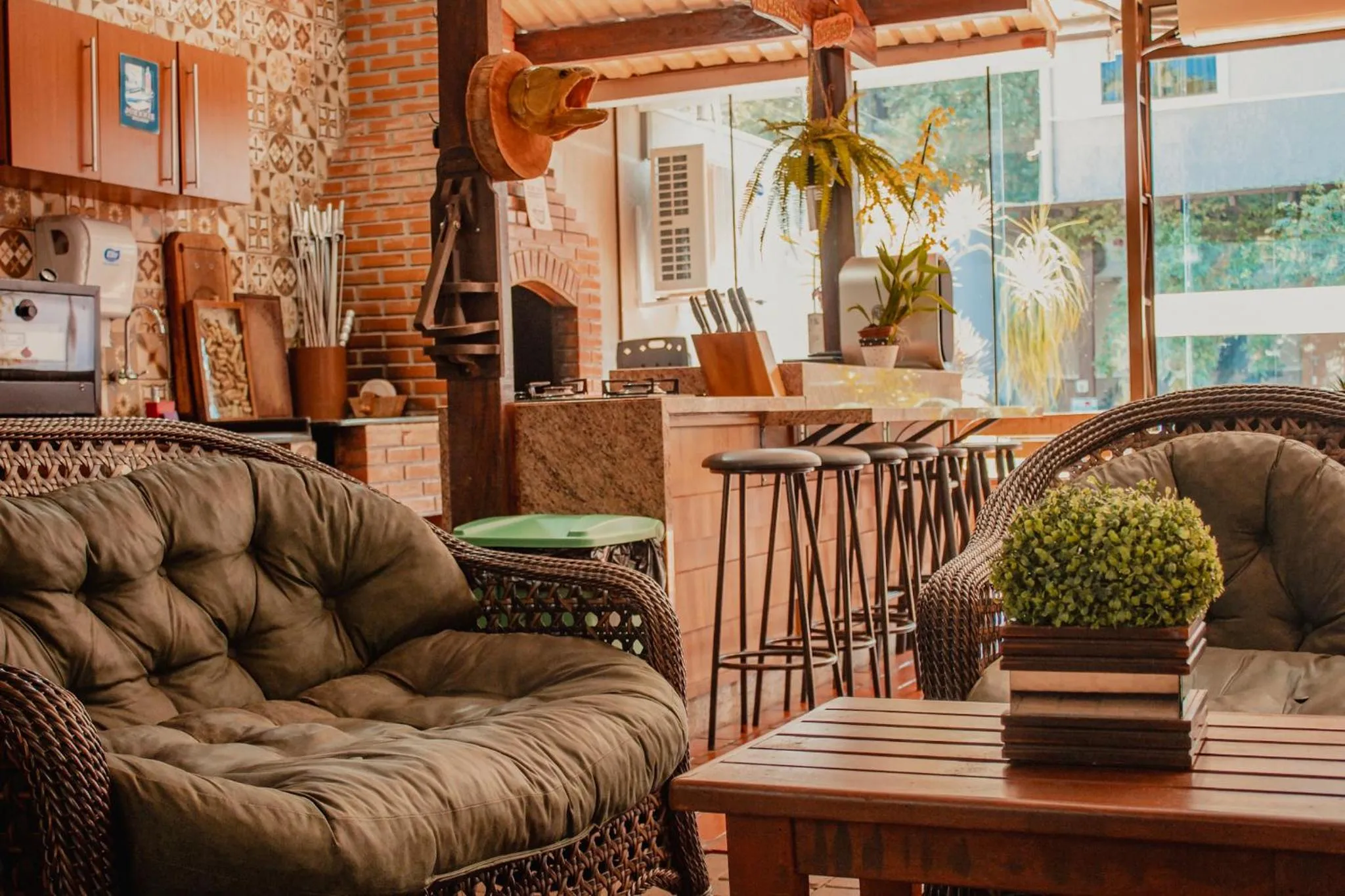 BBQ facilities in Pousada Nanai