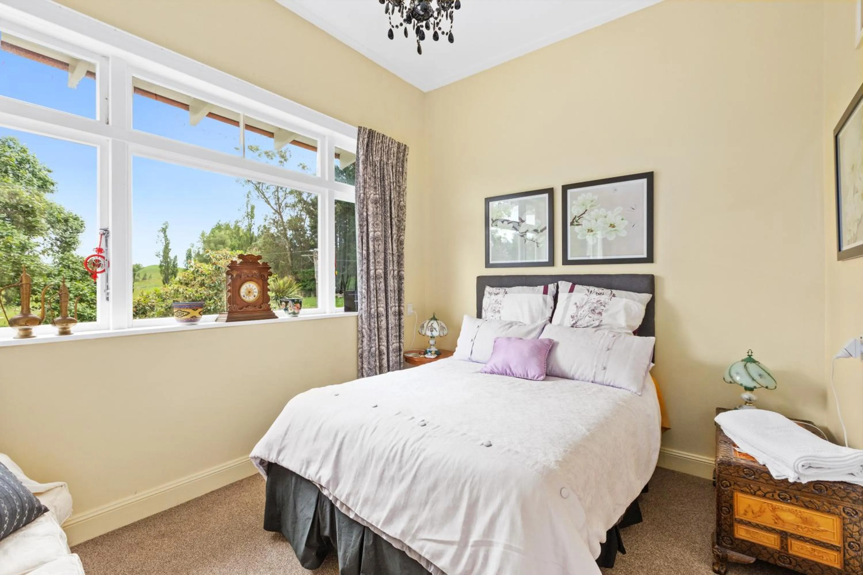 Bed in Ashcott Homestead Bed & Breakfast