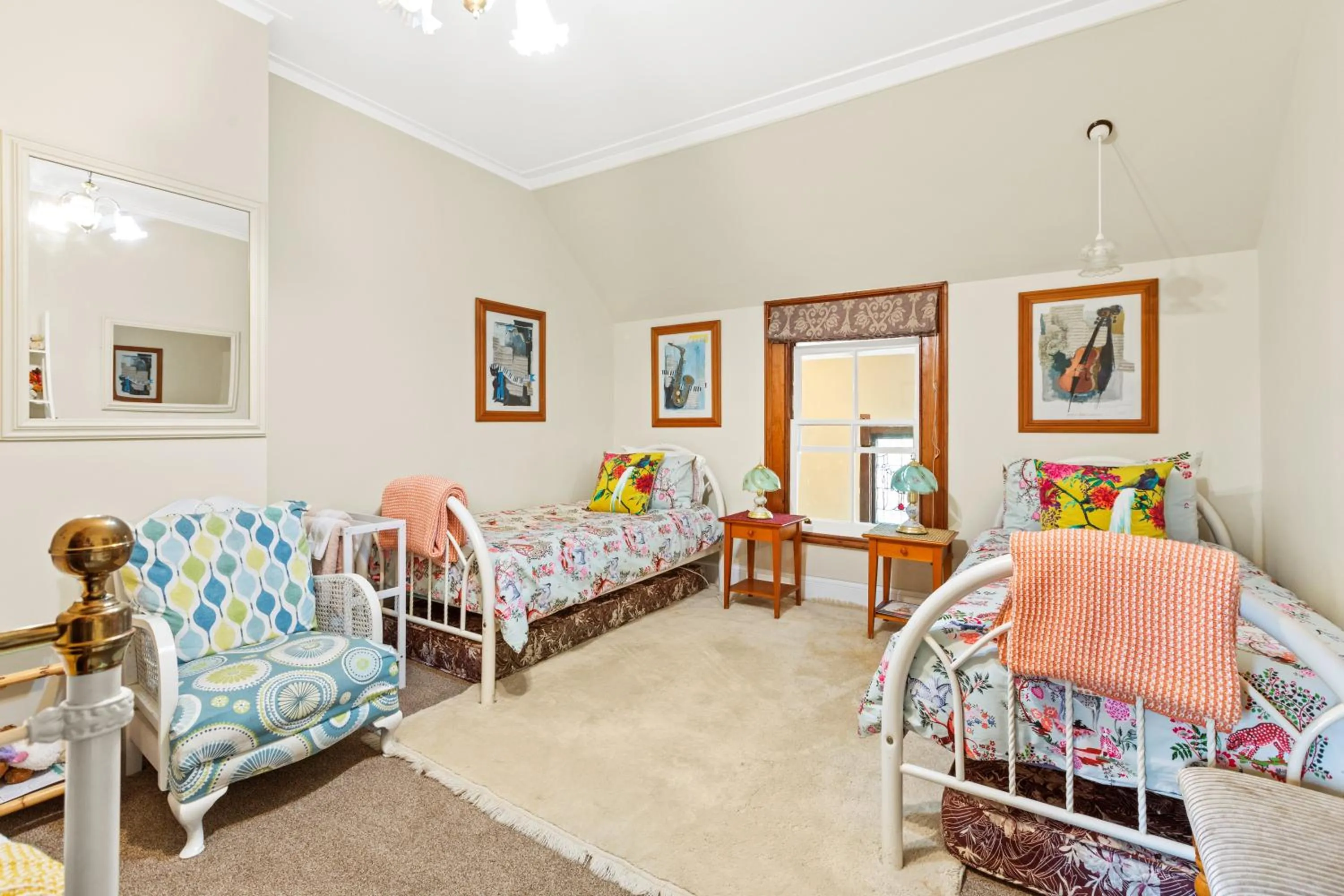 Bed in Ashcott Homestead Bed & Breakfast