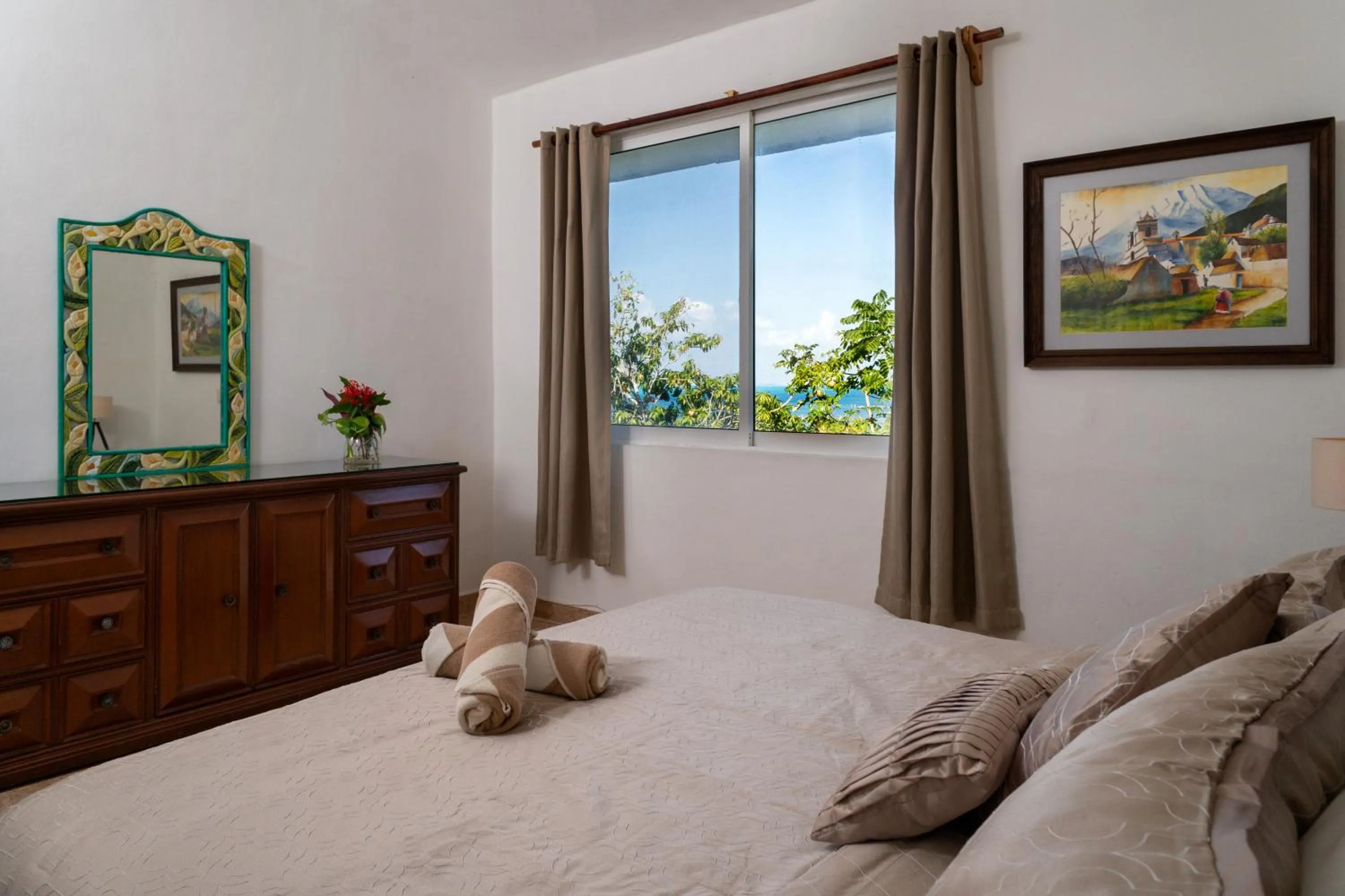 Bedroom, Bed in Casa Bonita and villas